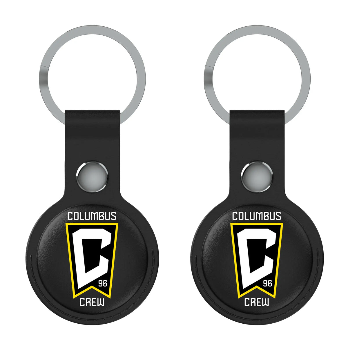 Columbus Crew Insignia AirTag Black Airtag Holder 2-Pack
