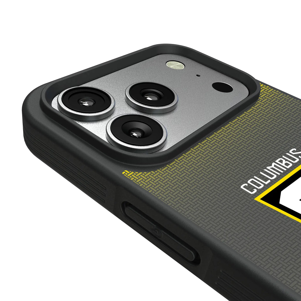 Columbus Crew Linen iPhone Bump Phone Case for Apple iPhone - Detail#Device_iPhone 17 Pro