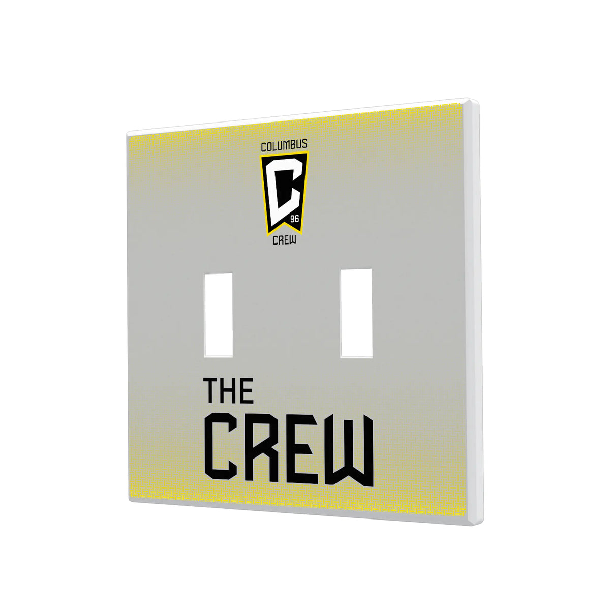 Columbus Crew Linen Hidden-Screw Light Switch Plate#Style_Double Toggle