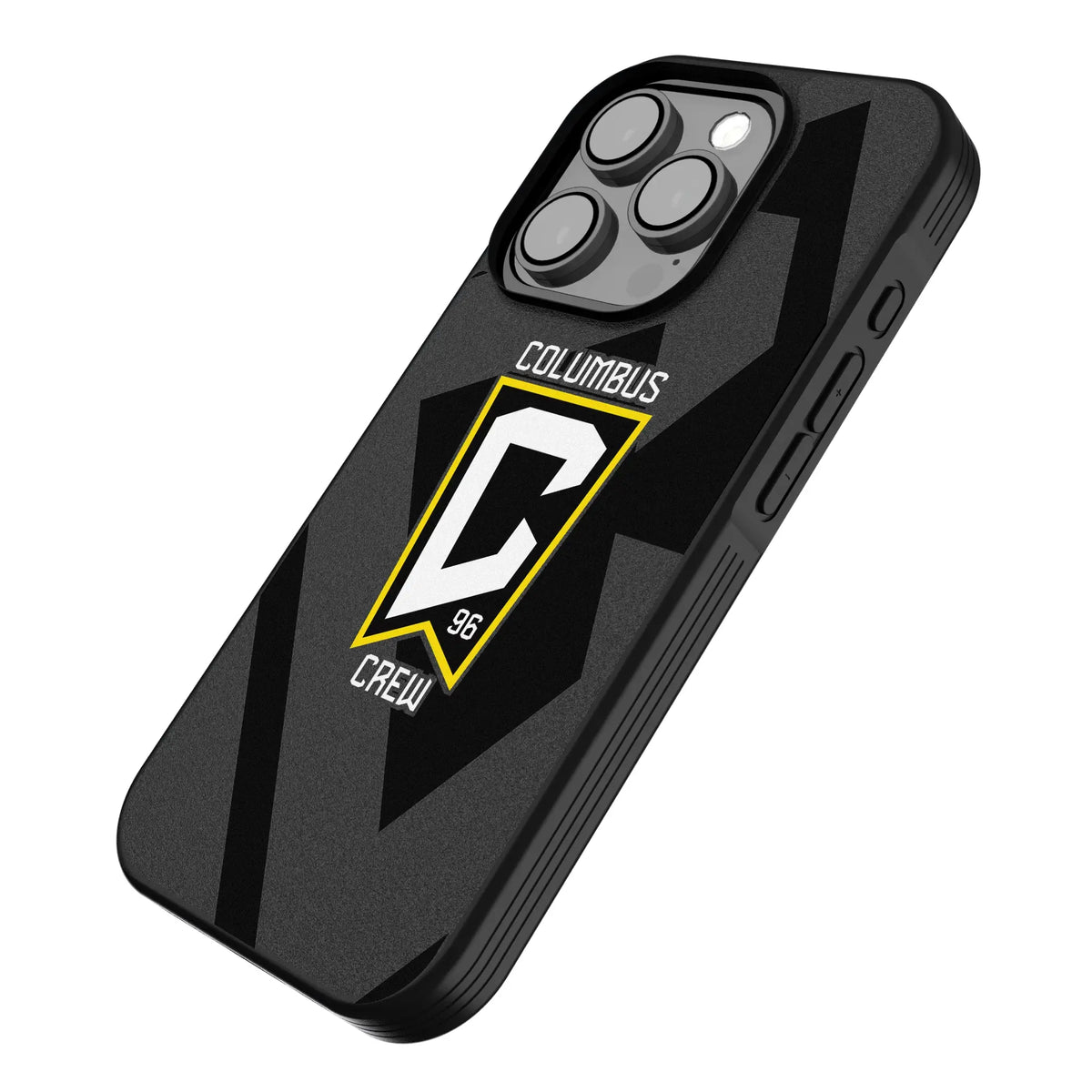 Columbus Crew Monocolor Tilt iPhone Bump Phone Case for Apple iPhone - Isometric View
