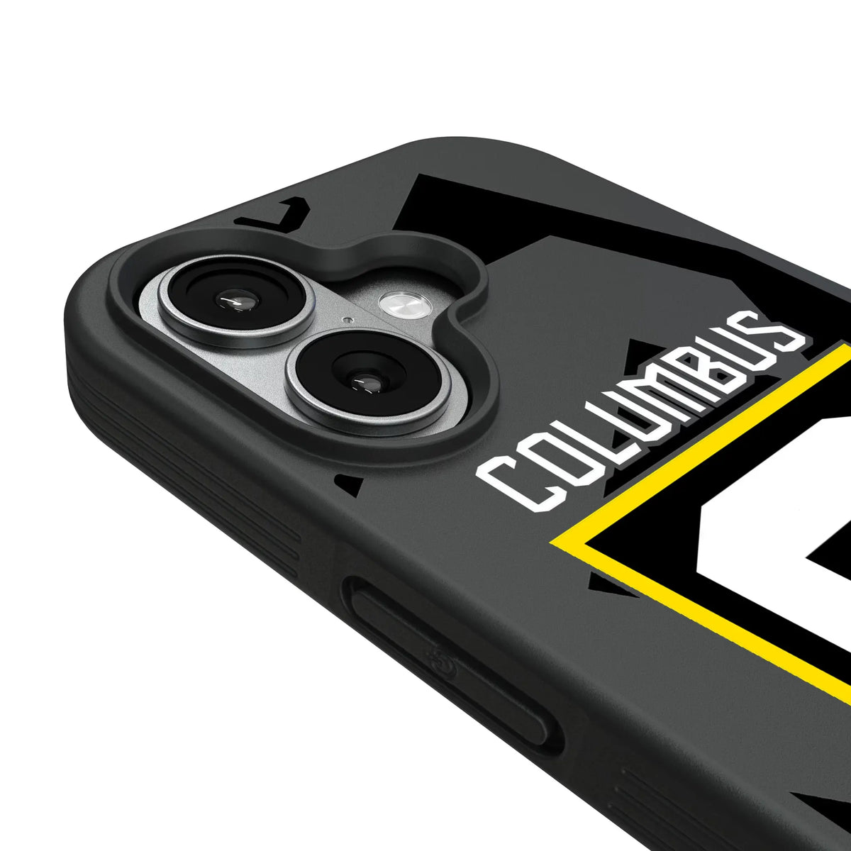 Columbus Crew Monocolor Tilt iPhone Bump Phone Case for Apple iPhone - Detail#Device_iPhone 17