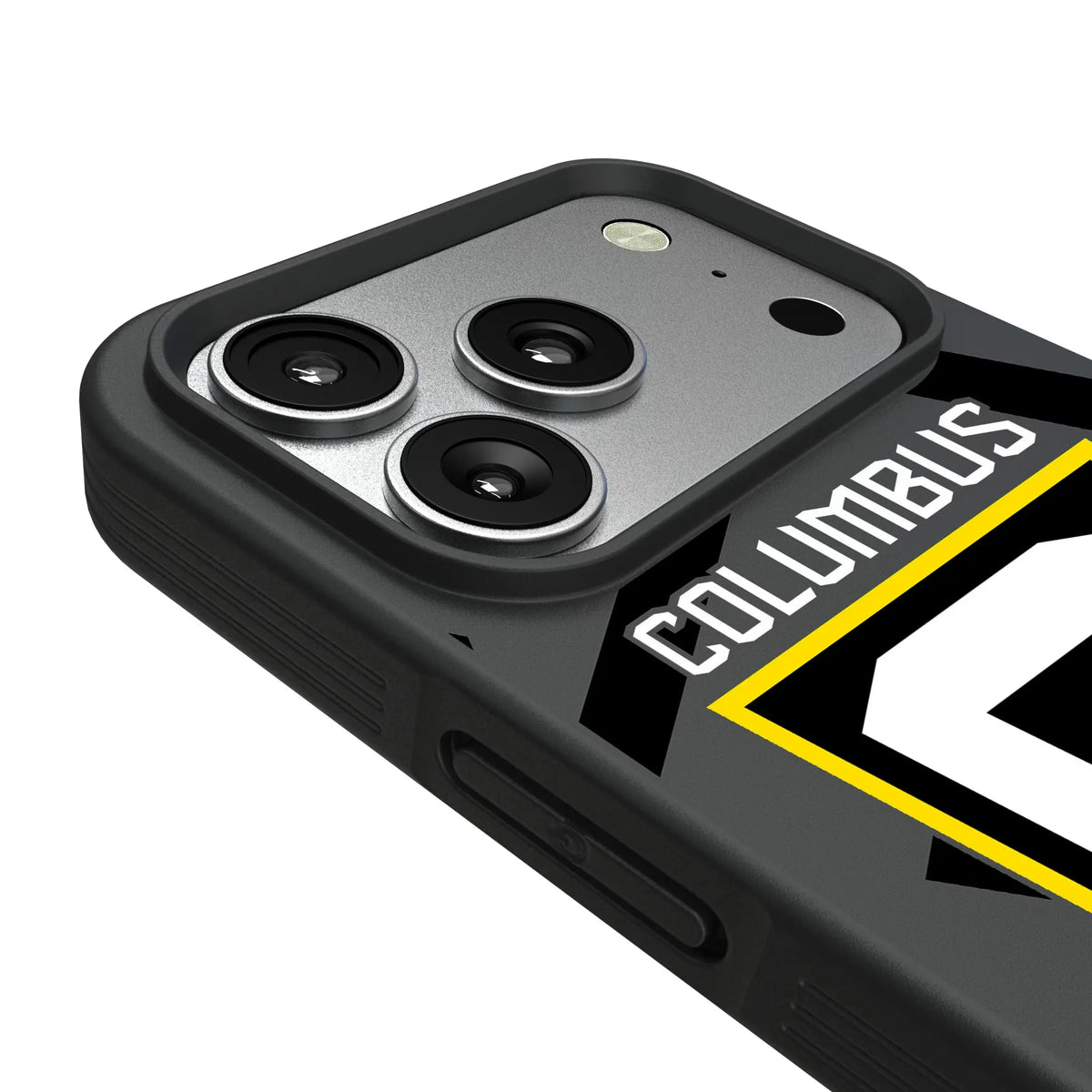 Columbus Crew Monocolor Tilt iPhone Bump Phone Case for Apple iPhone - Detail#Device_iPhone 17 Pro
