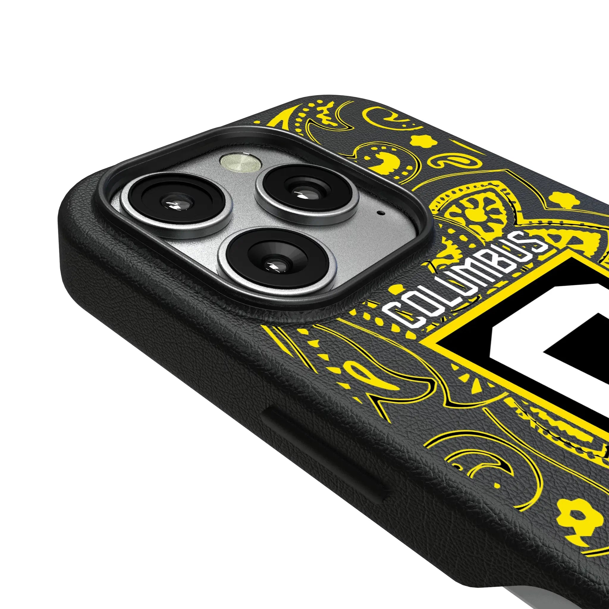 Columbus Crew Paisley iPhone MagSafe Compatible Phone Case for Apple iPhone - Detail