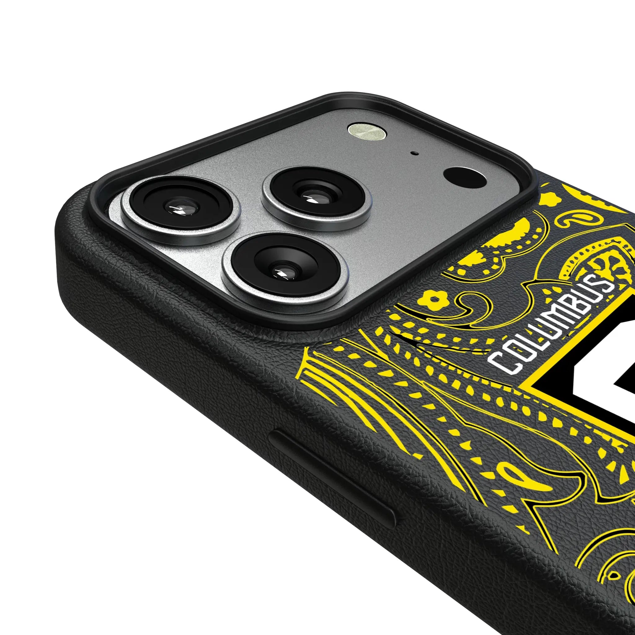 Columbus Crew Paisley iPhone MagSafe Compatible Phone Case for Apple iPhone - Detail#Device_iPhone 17 Pro