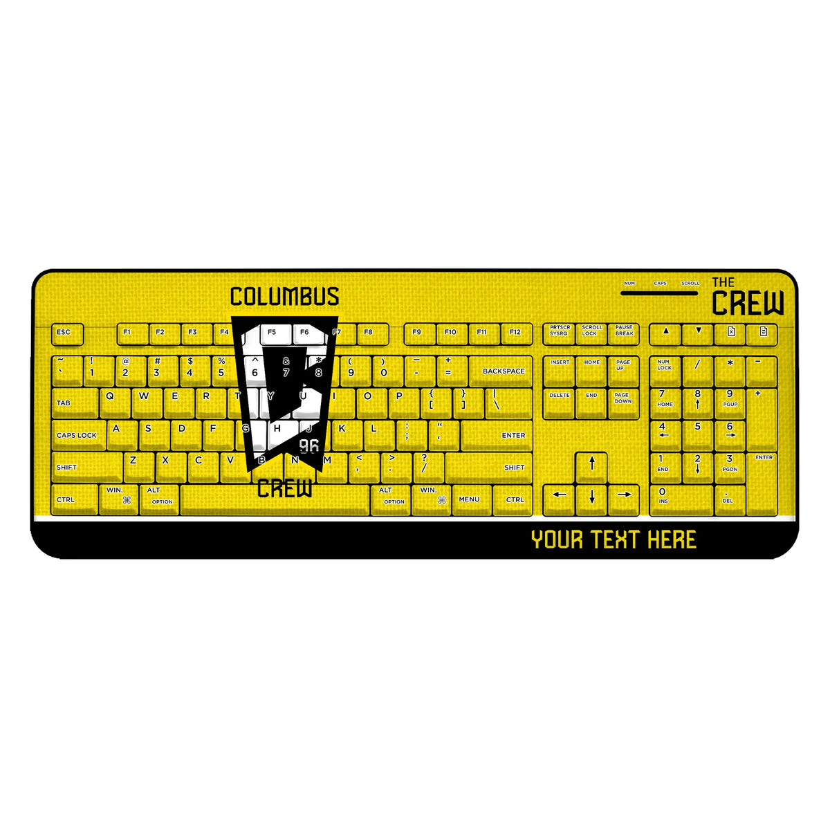 Columbus Crew Personalized Endzone Solid Wireless USB Keyboard