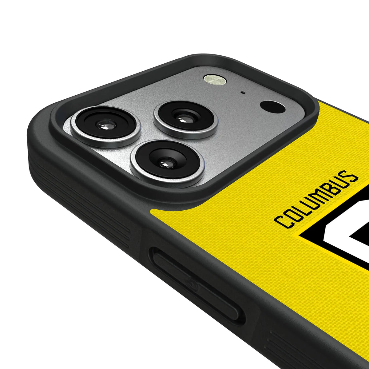 Columbus Crew Personalized Stripe iPhone Bump Phone Case for Apple iPhone - Detail#Device_iPhone 17 Pro