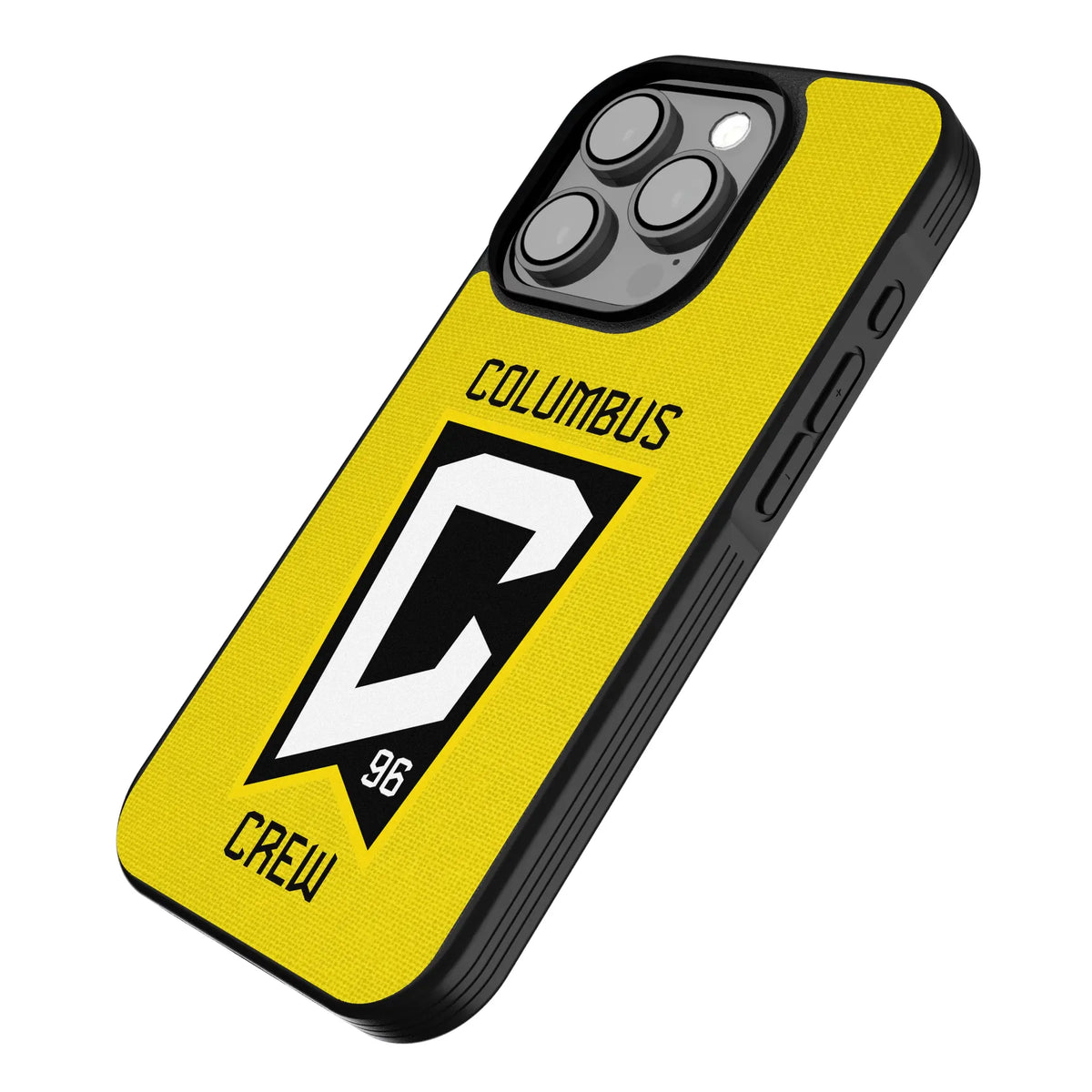 Columbus Crew Solid iPhone Bump Phone Case for Apple iPhone - Isometric View