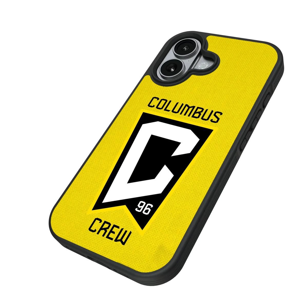 Columbus Crew Solid iPhone Bump Phone Case for Apple iPhone - Isometric View#Device_iPhone 17