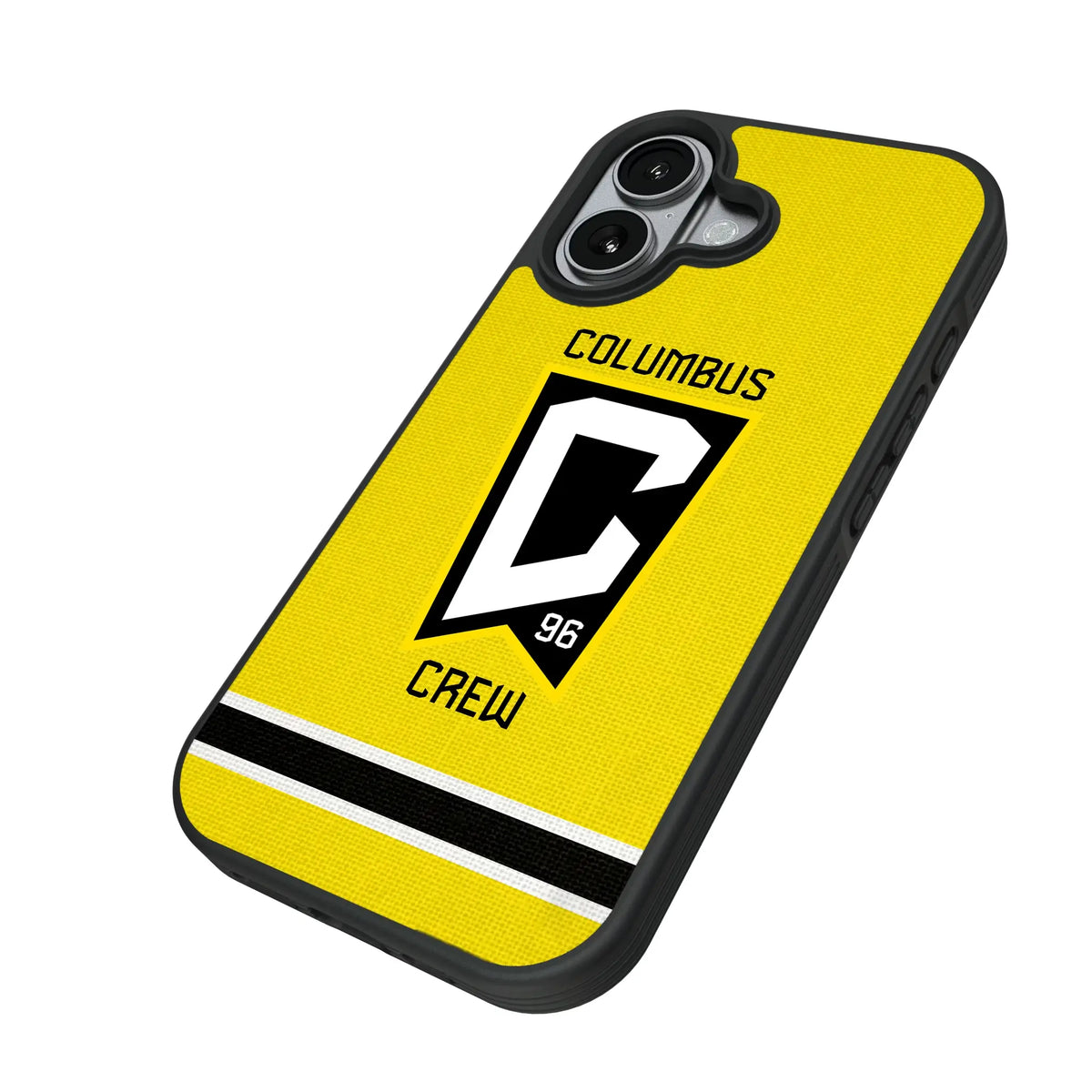 Columbus Crew Stripe iPhone Bump Phone Case for Apple iPhone - Isometric View#Device_iPhone 17