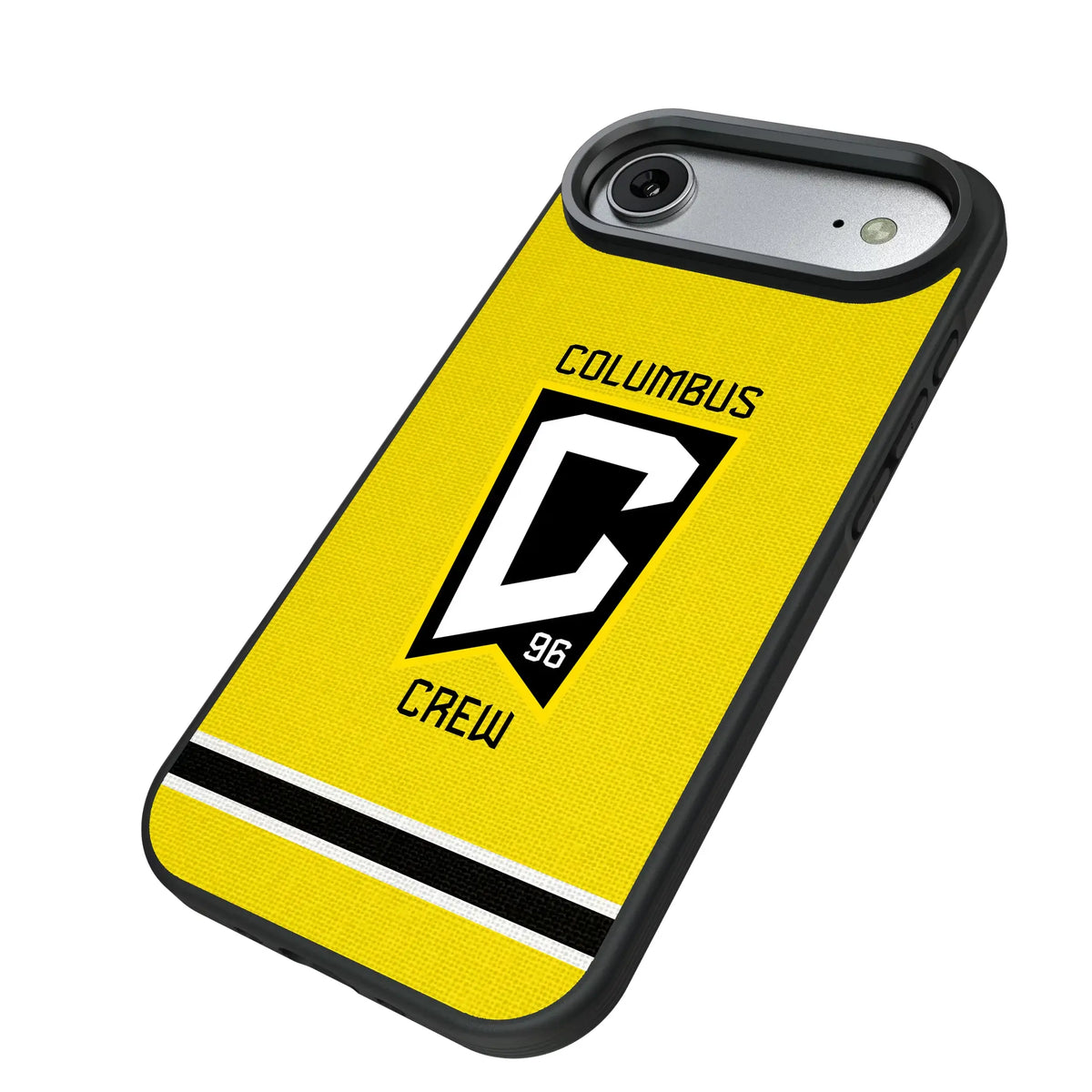 Columbus Crew Stripe iPhone Bump Phone Case for Apple iPhone - Isometric View#Device_iPhone Air