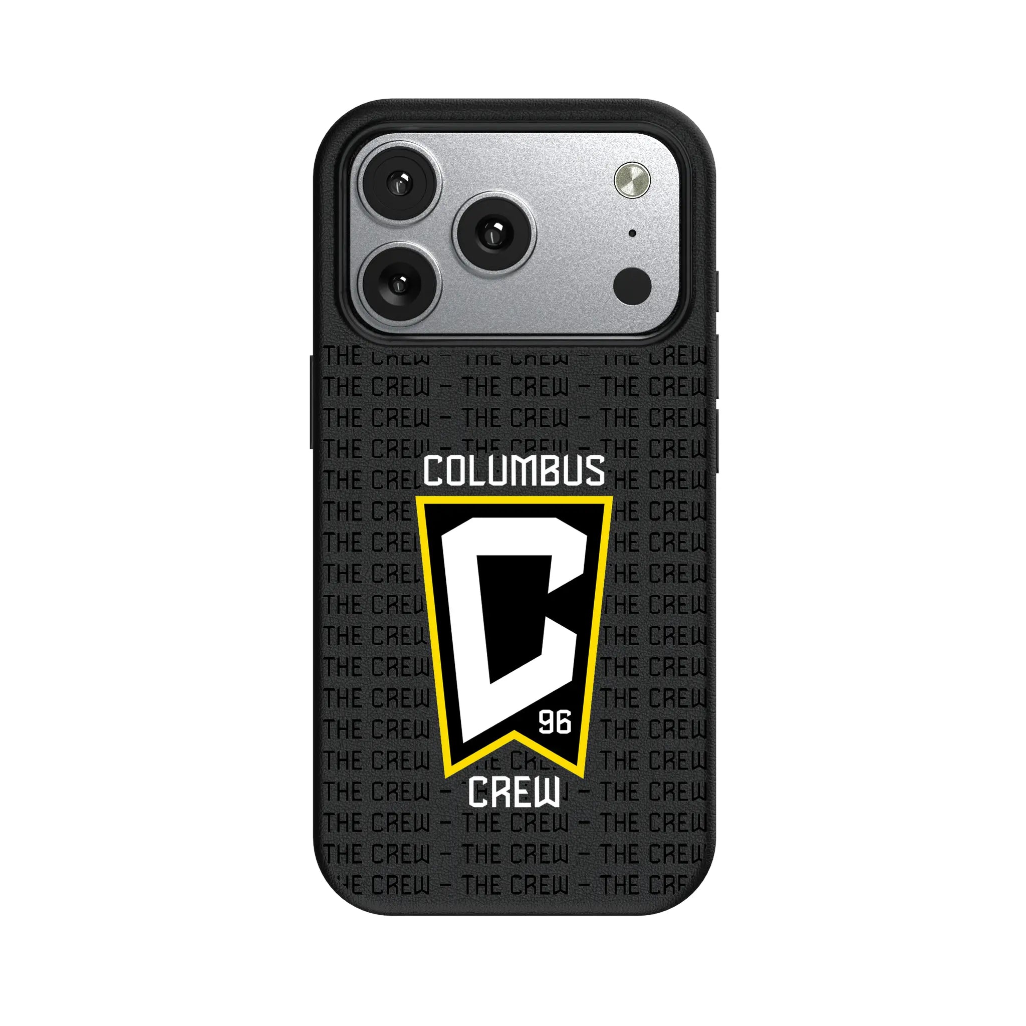 Columbus Crew Text Backdrop iPhone MagSafe Compatible Phone Case for Apple iPhone#Device_iPhone 17 Pro