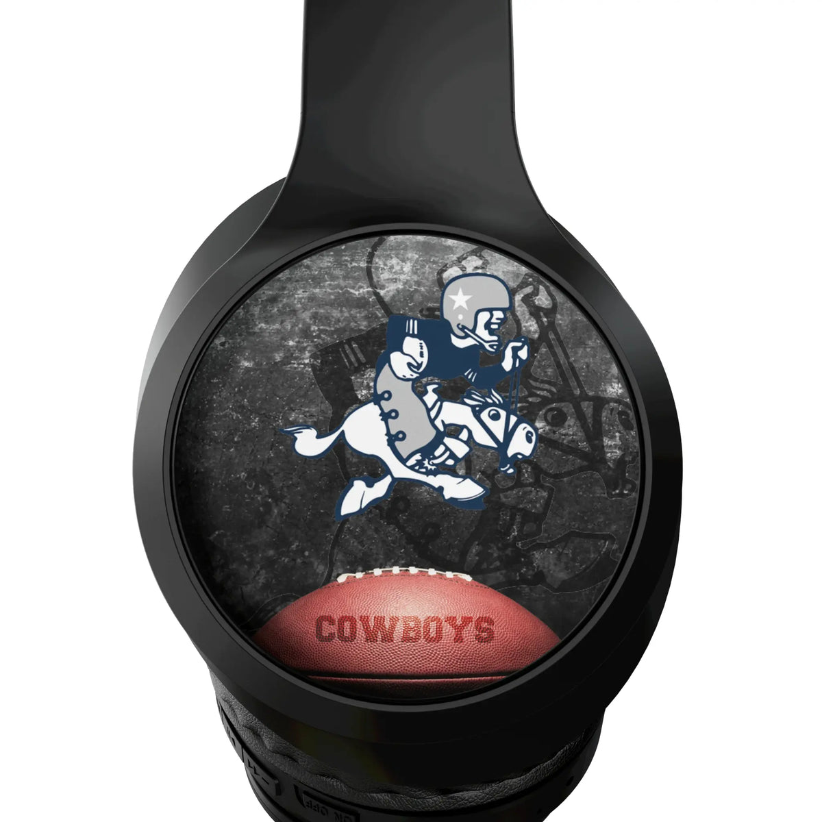 Dallas Cowboys 1966-1969 Historic Collection Legendary Wireless Over-Ear Headphones With Case - Detail