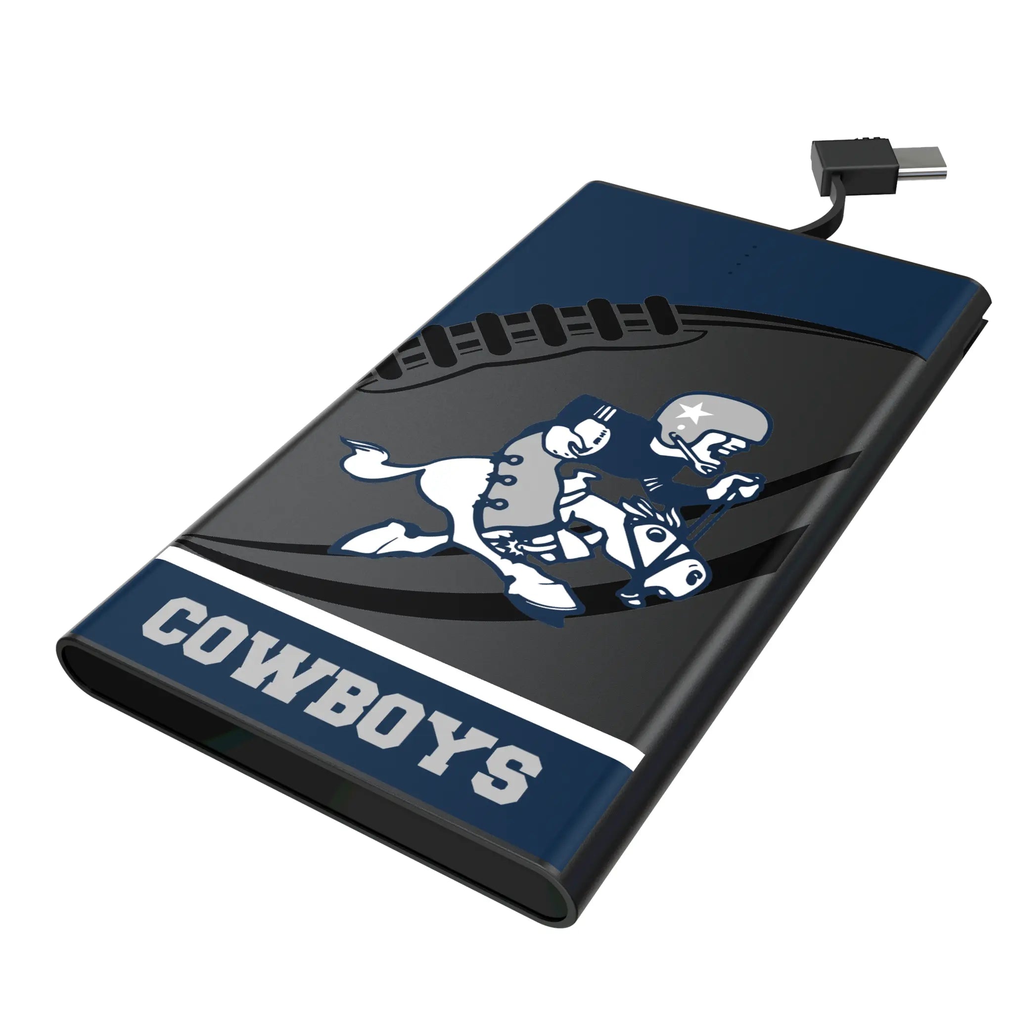 Dallas Cowboys 1966-1969 Historic Collection Passtime 5000mAh Flat Power Bank
