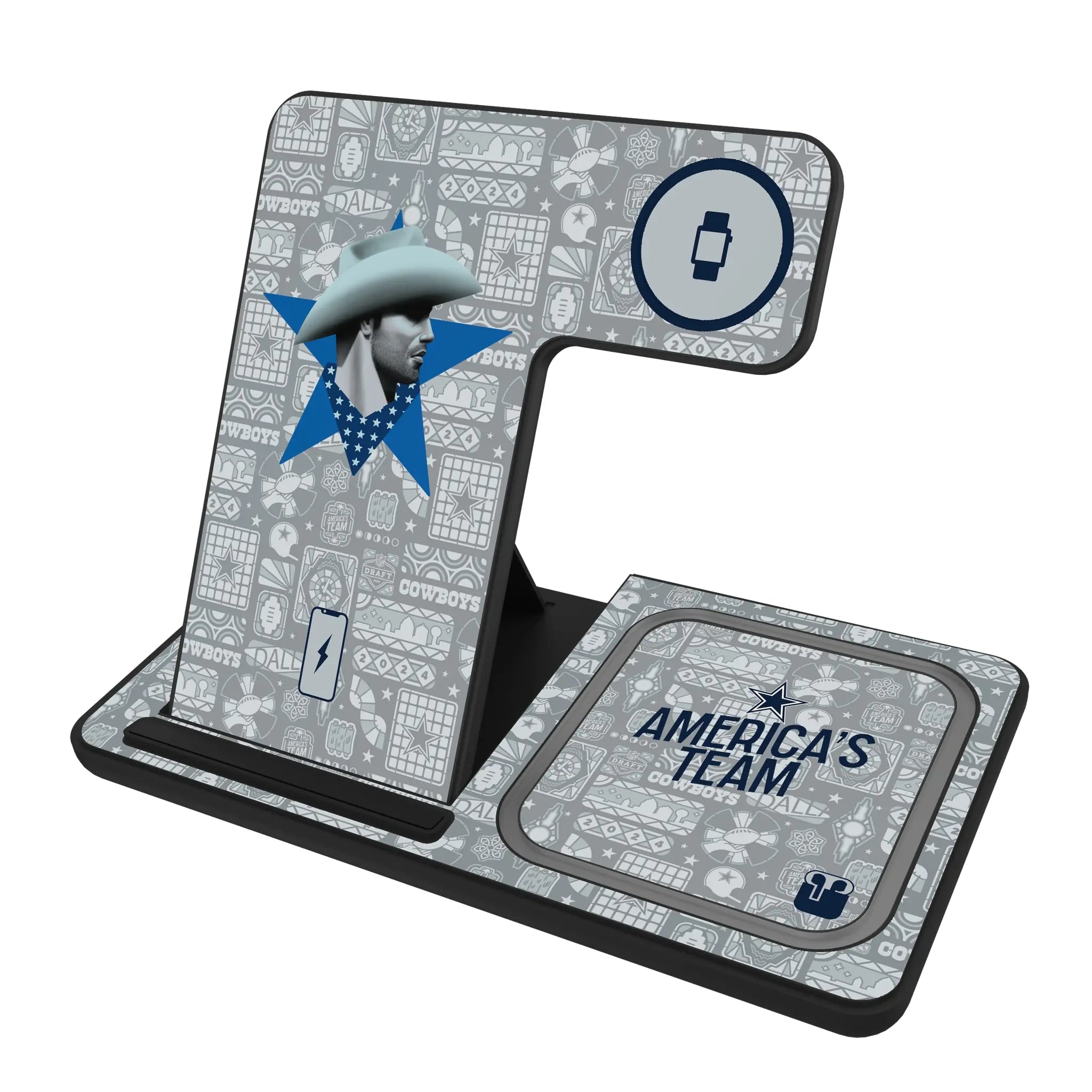 Dallas Cowboys Deco 3 in 1 Charging Station