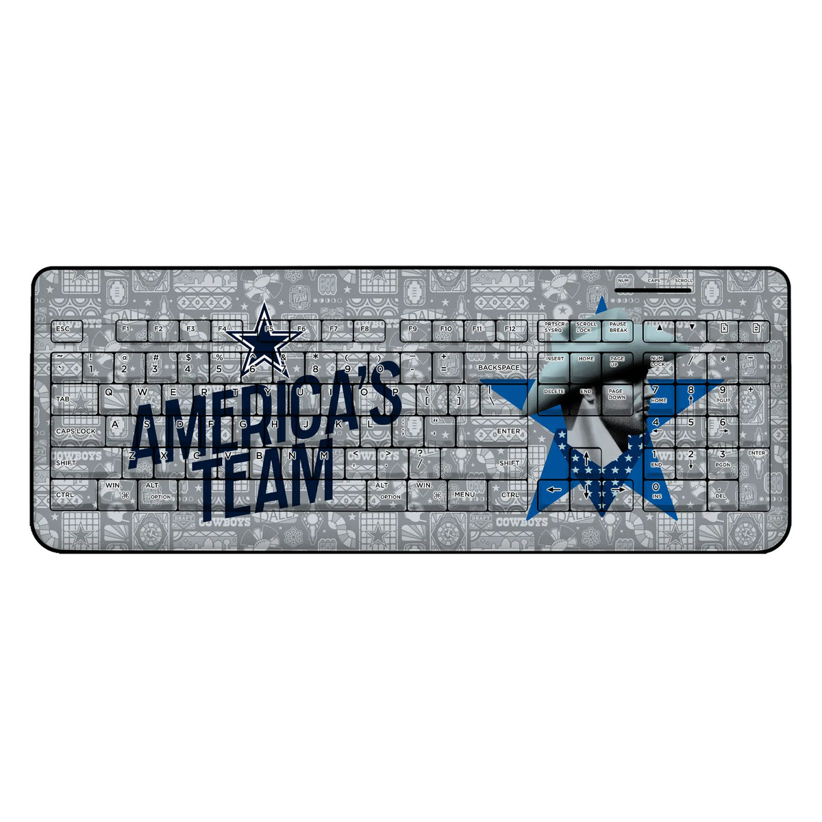 Dallas Cowboys Deco Wireless USB Keyboard