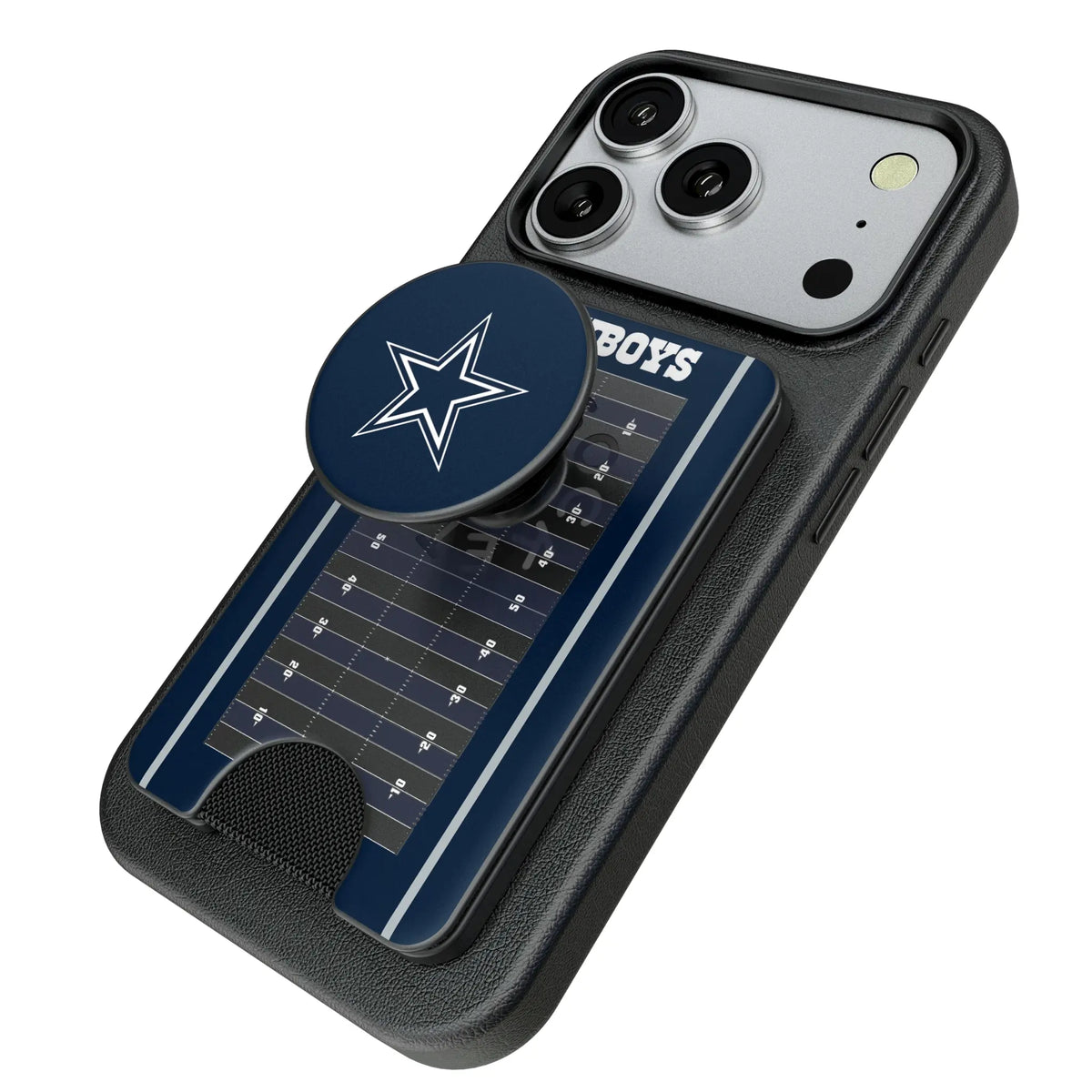 Dallas Cowboys Field Popsockets Wallet Magnetic - Isometric View