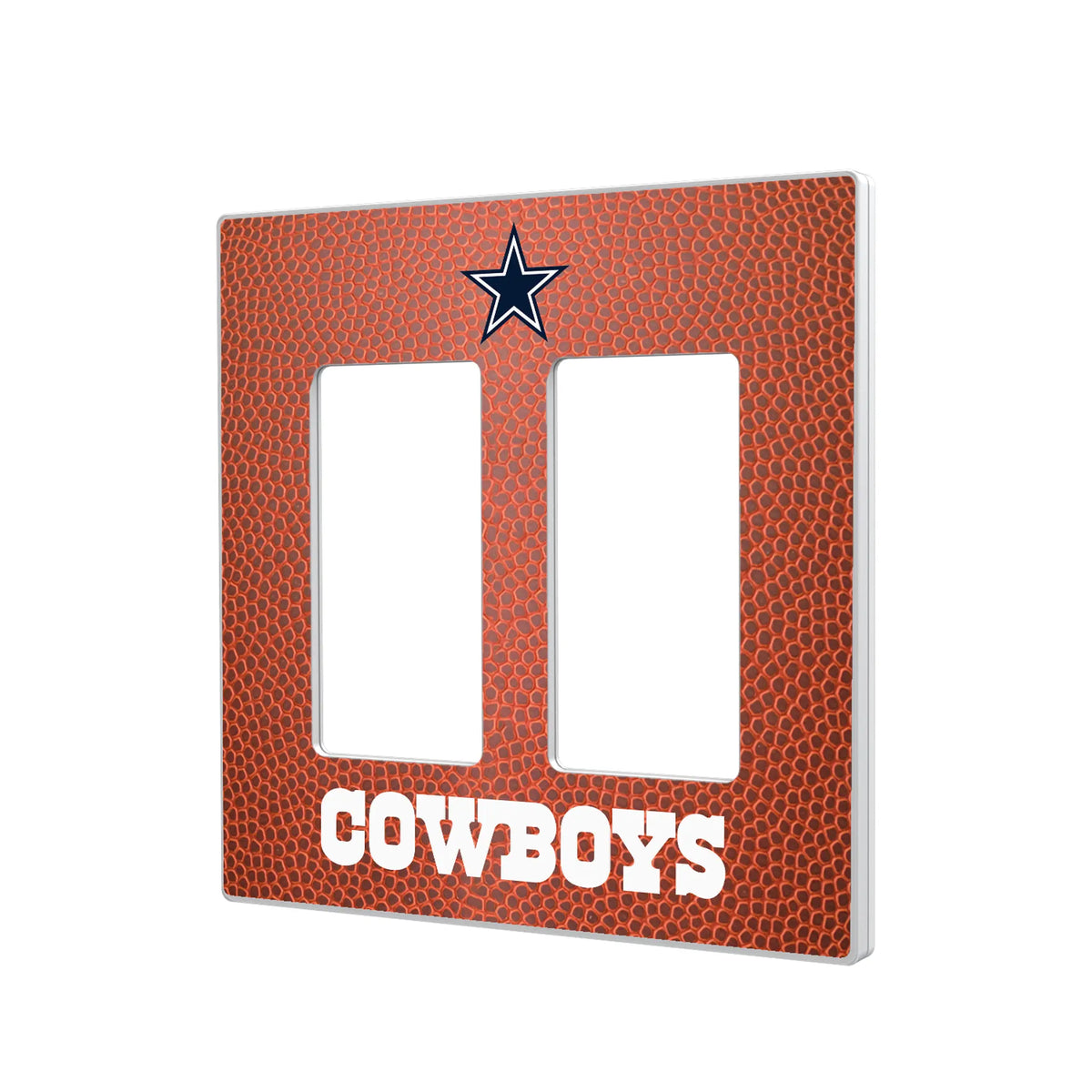 Dallas Cowboys Football Hidden-Screw Light Switch Plate#Style_Double Rocker
