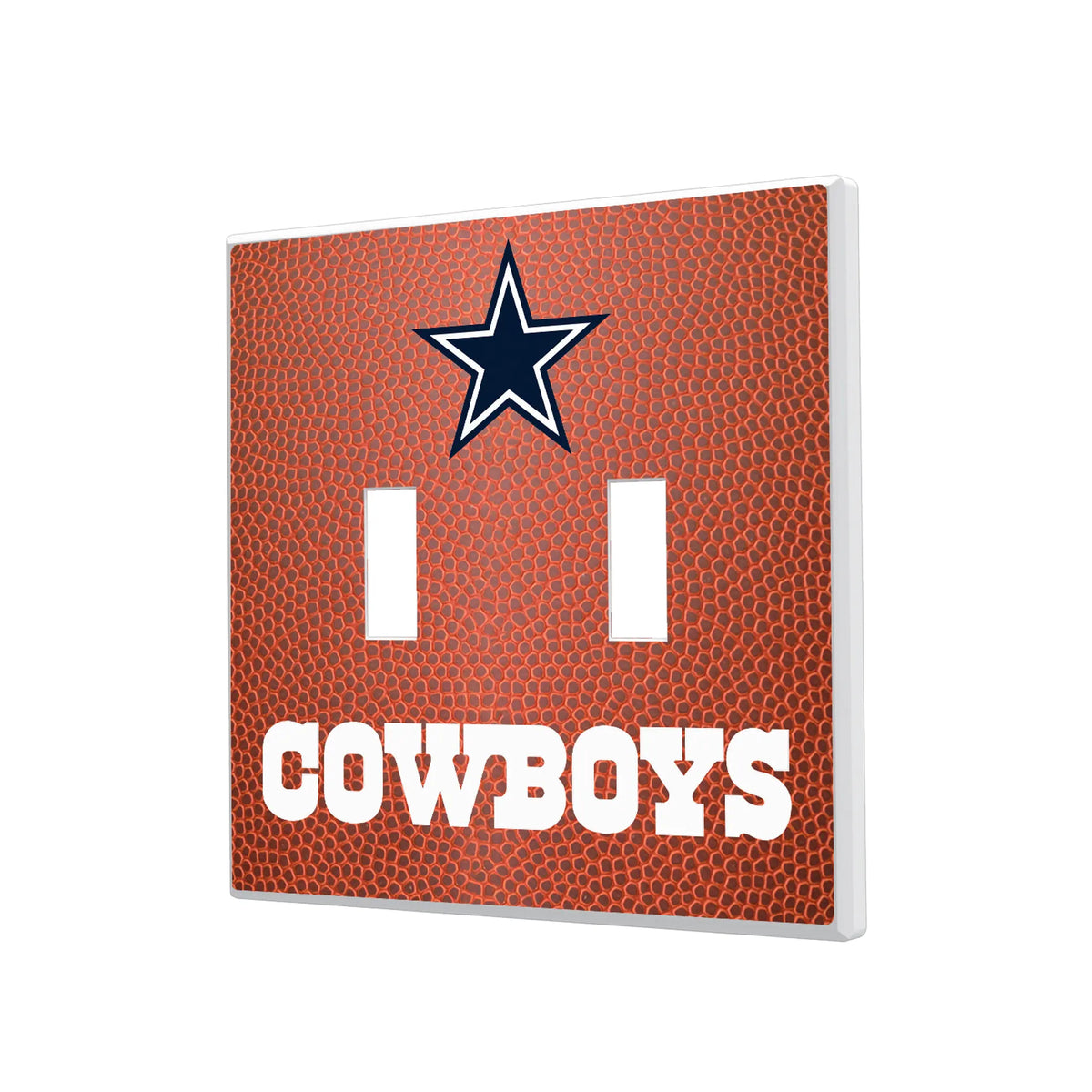 Dallas Cowboys Football Hidden-Screw Light Switch Plate#Style_Double Toggle