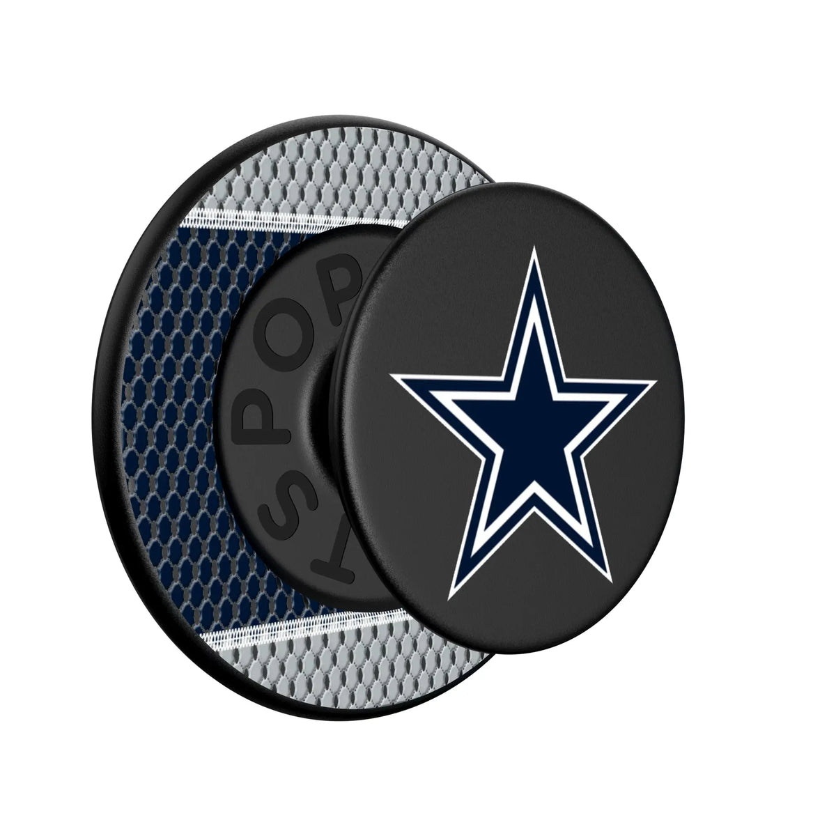 Dallas Cowboys Mesh Popsockets Round Magnetic - Isometric View