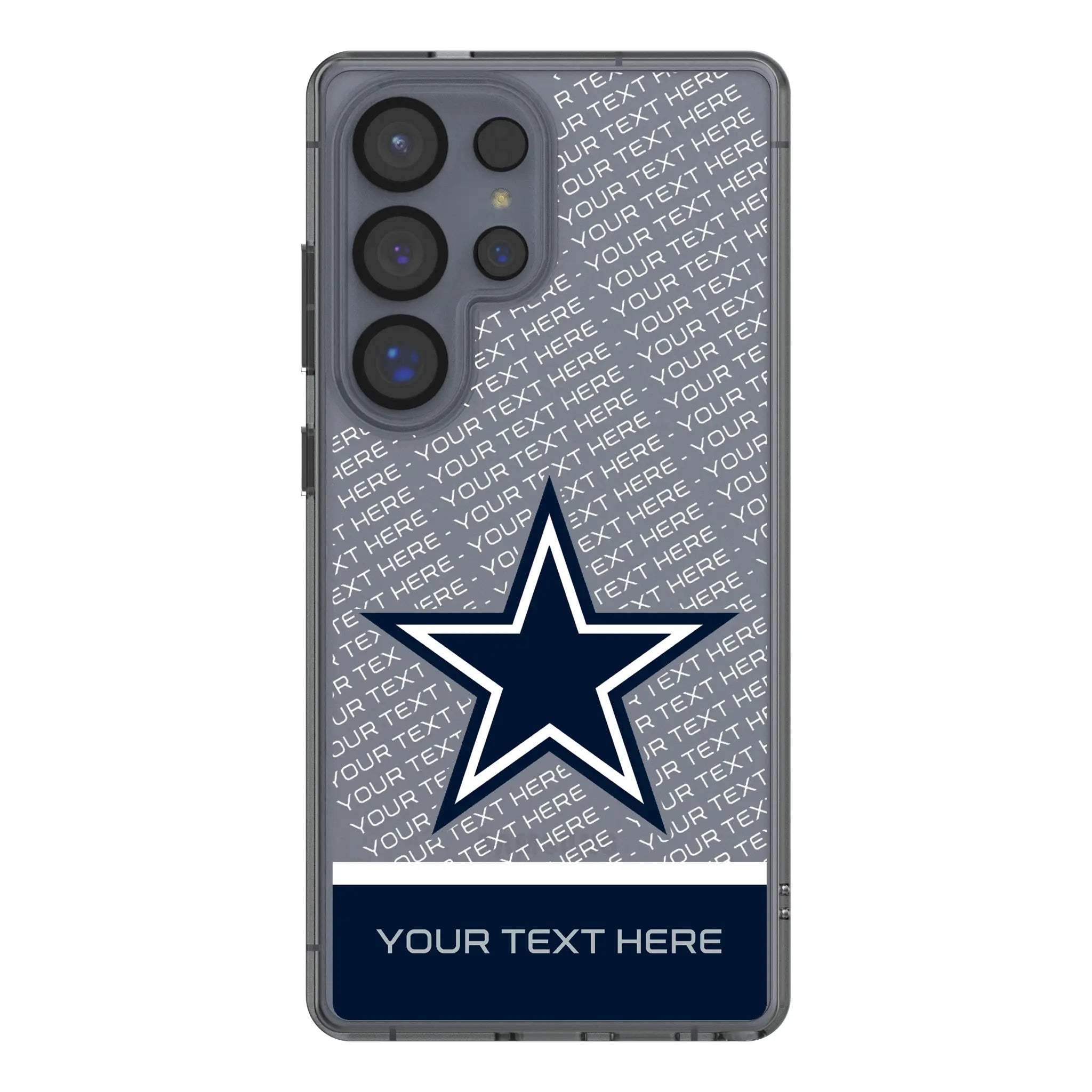 Dallas Cowboys Personalized EndZone Plus Galaxy Clear Phone Case for Samsung Galaxy#Device_Galaxy S25 Ultra