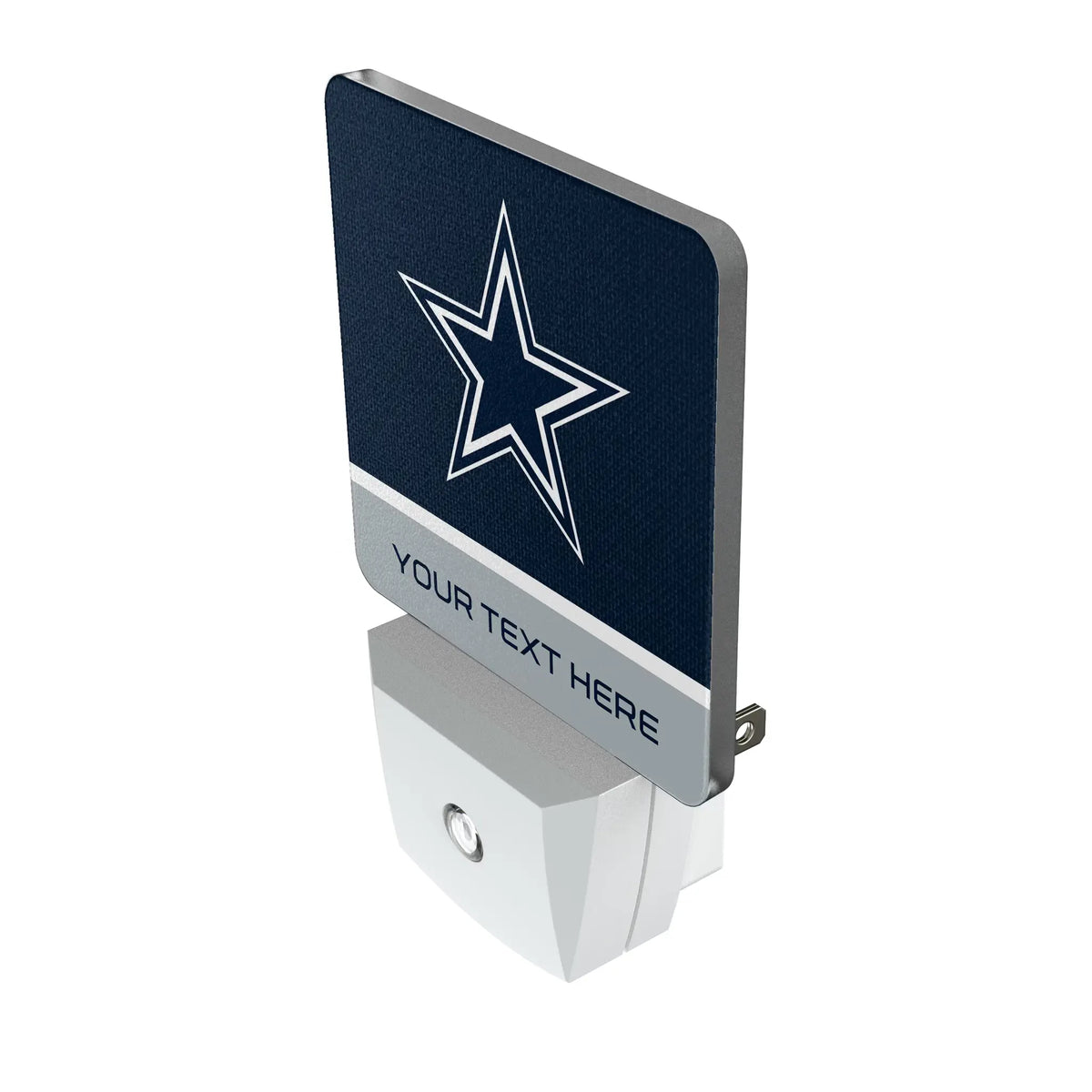 Dallas Cowboys Personalized Endzone Solid Night Light 2-Pack - Isometric View