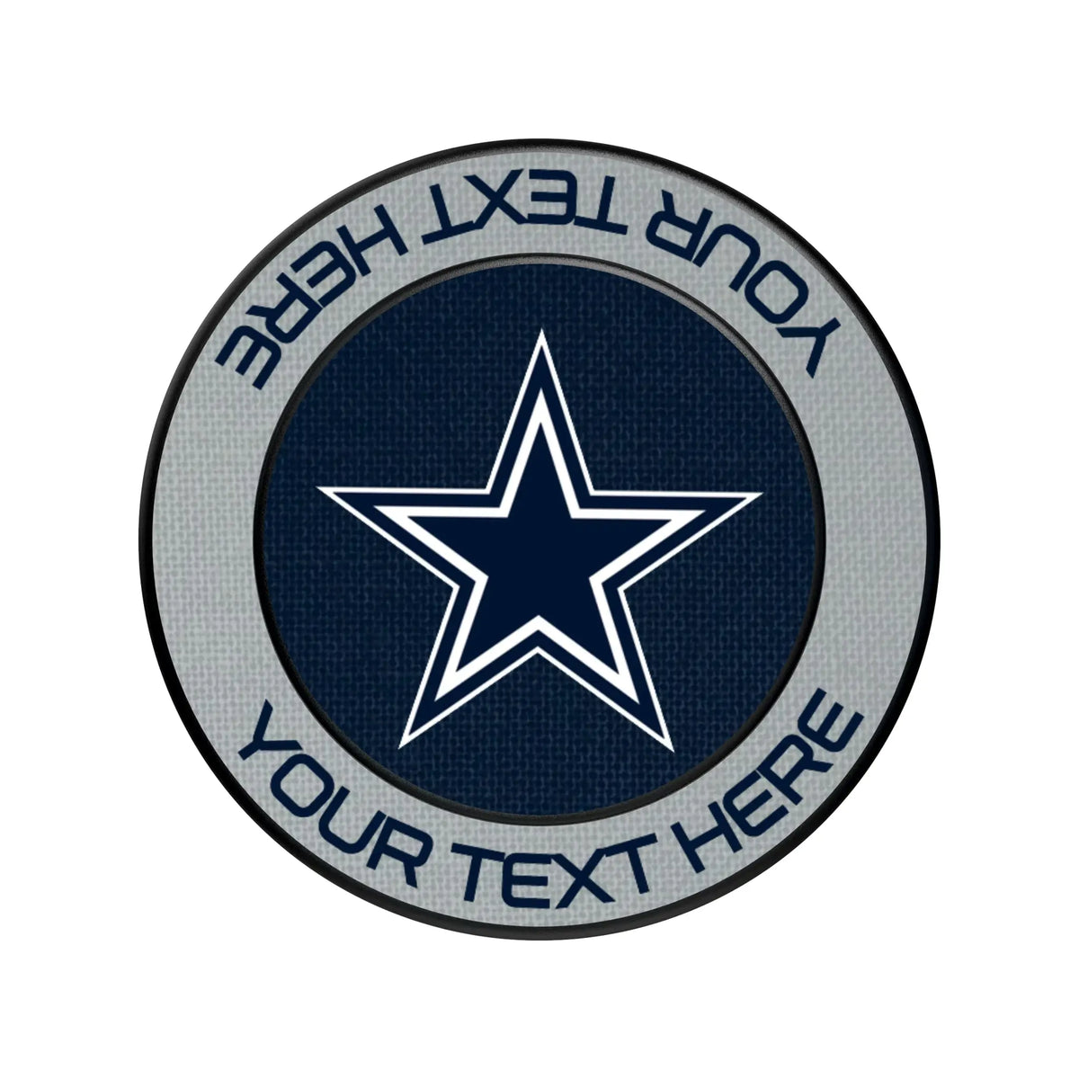 Dallas Cowboys Personalized Endzone Solid Popsockets Round Magnetic