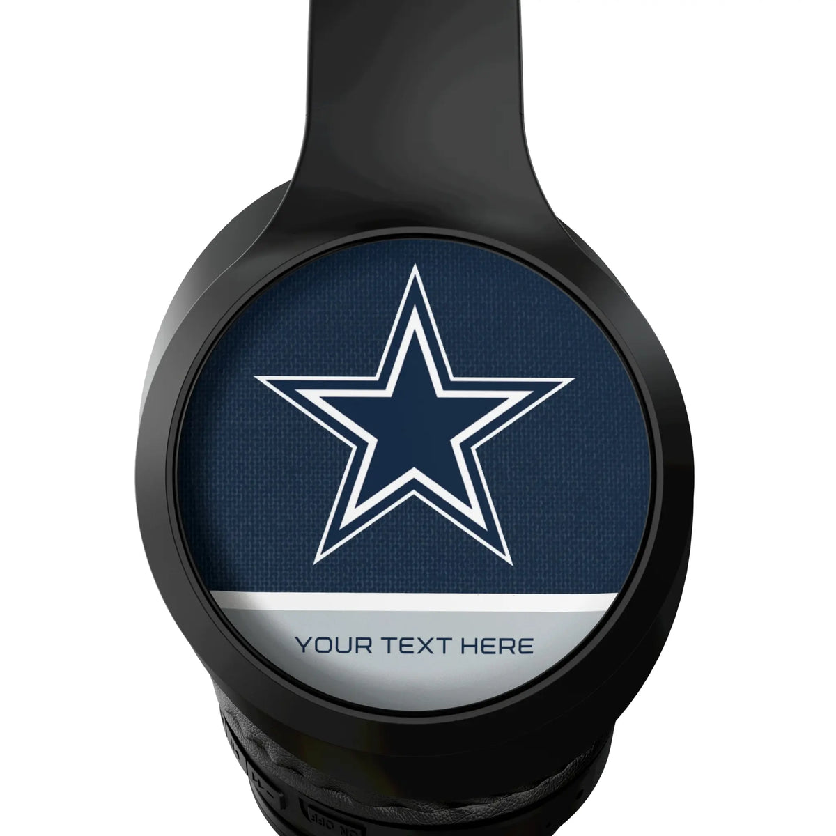 Dallas Cowboys Personalized Endzone Solid Wireless Over-Ear Headphones With Case - Detail