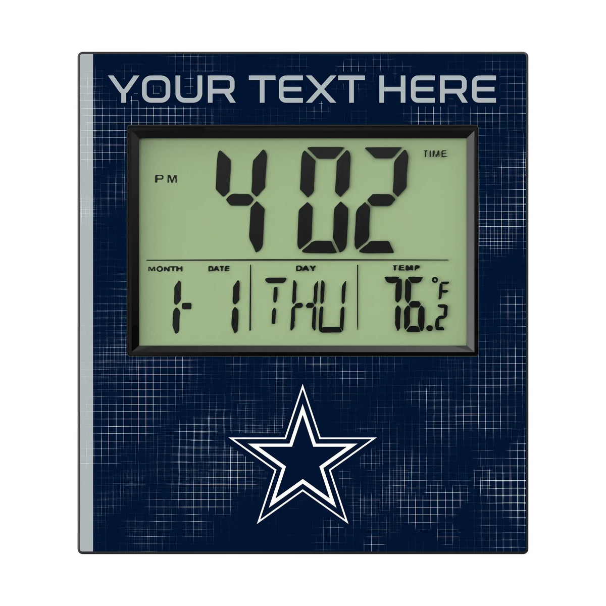 Dallas Cowboys Personalized Hatch Wall Clock