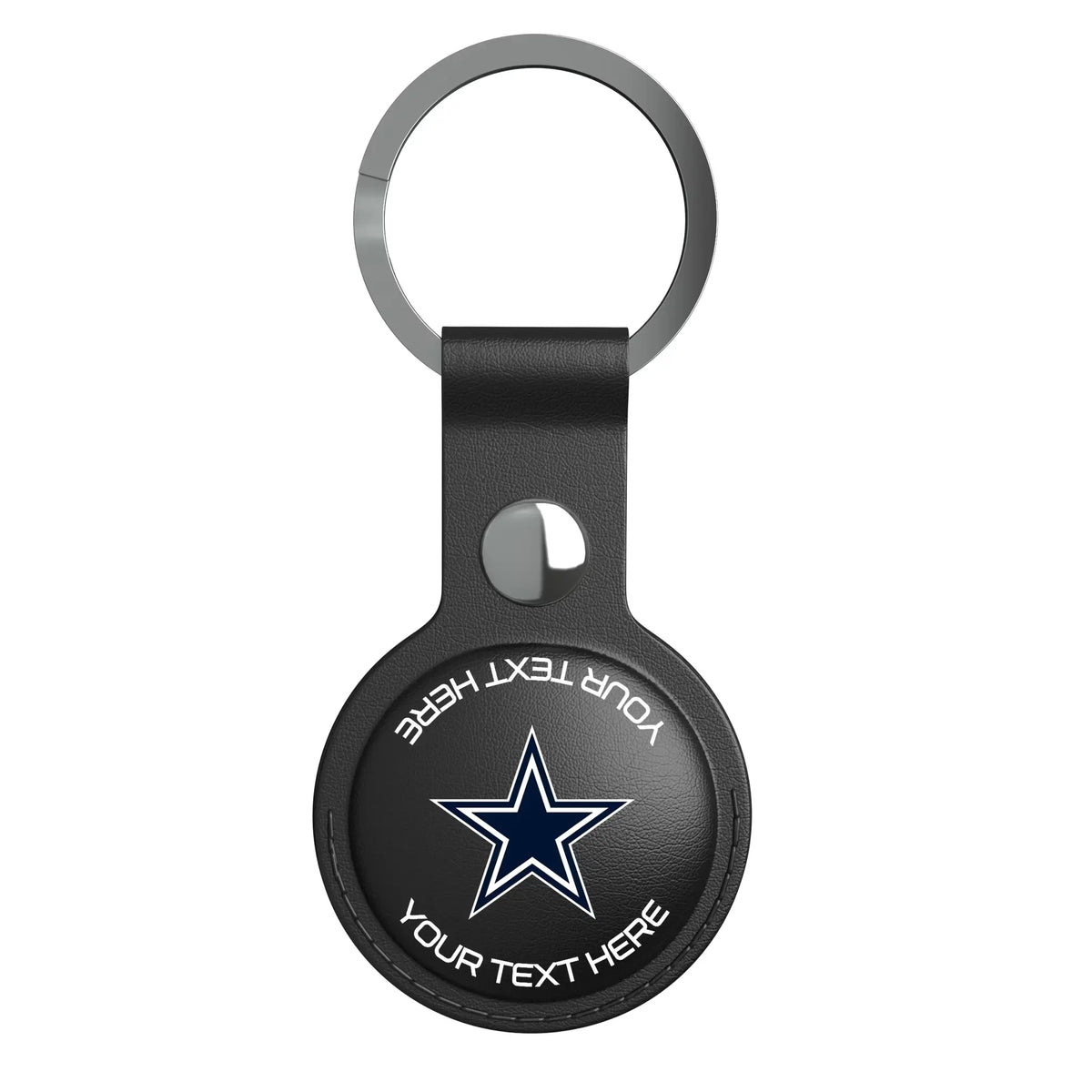 Dallas Cowboys Personalized Insignia AirTag Black Airtag Holder