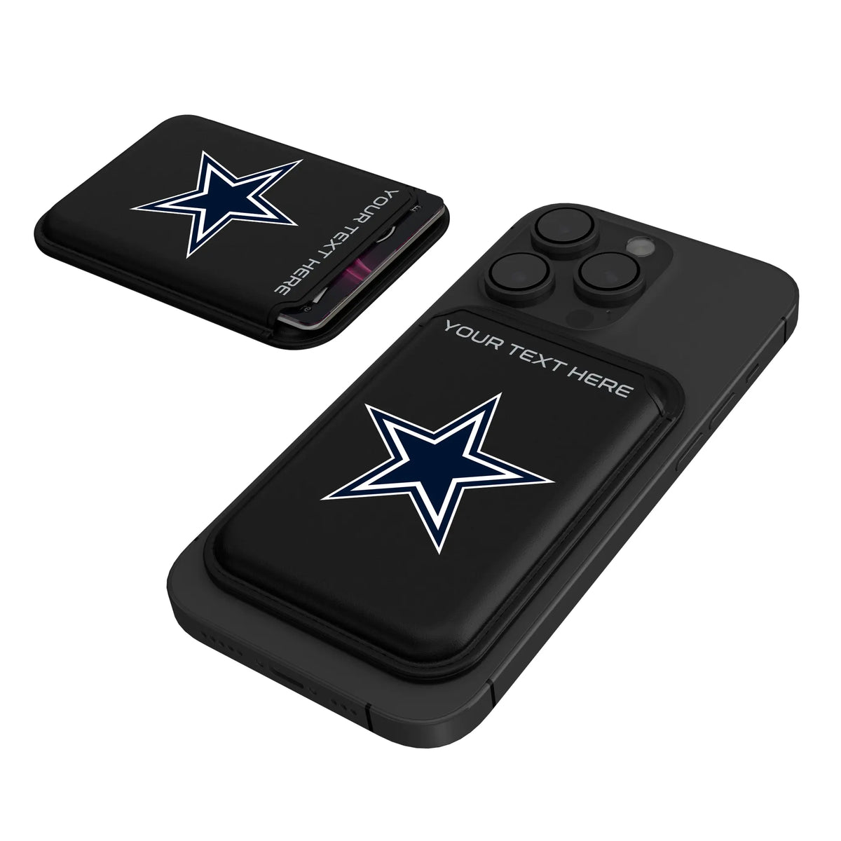 Dallas Cowboys Personalized Insignia Black Magnetic Credit Card Wallet