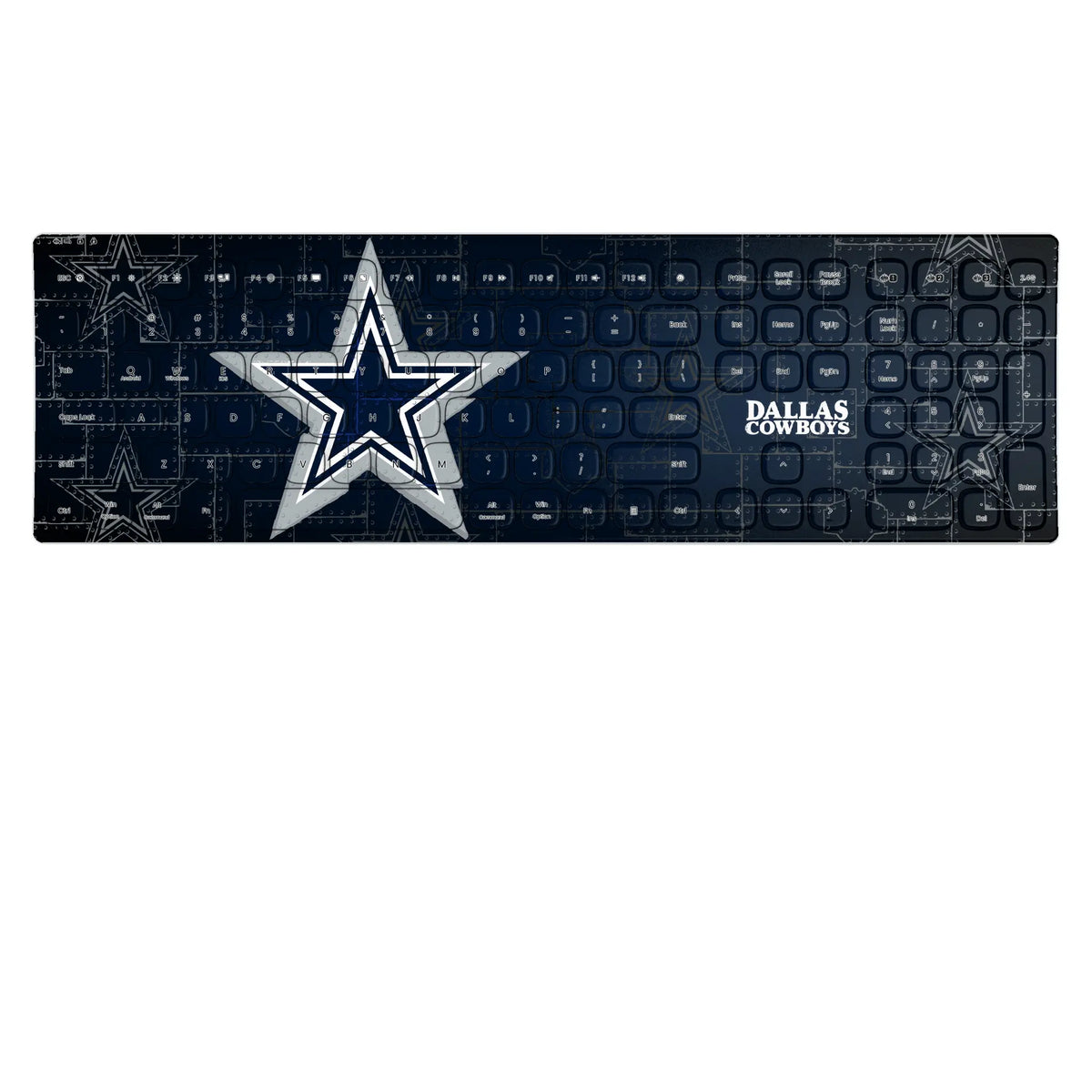 Dallas Cowboys Rivet KKB605 Curved Wireless Keyboard