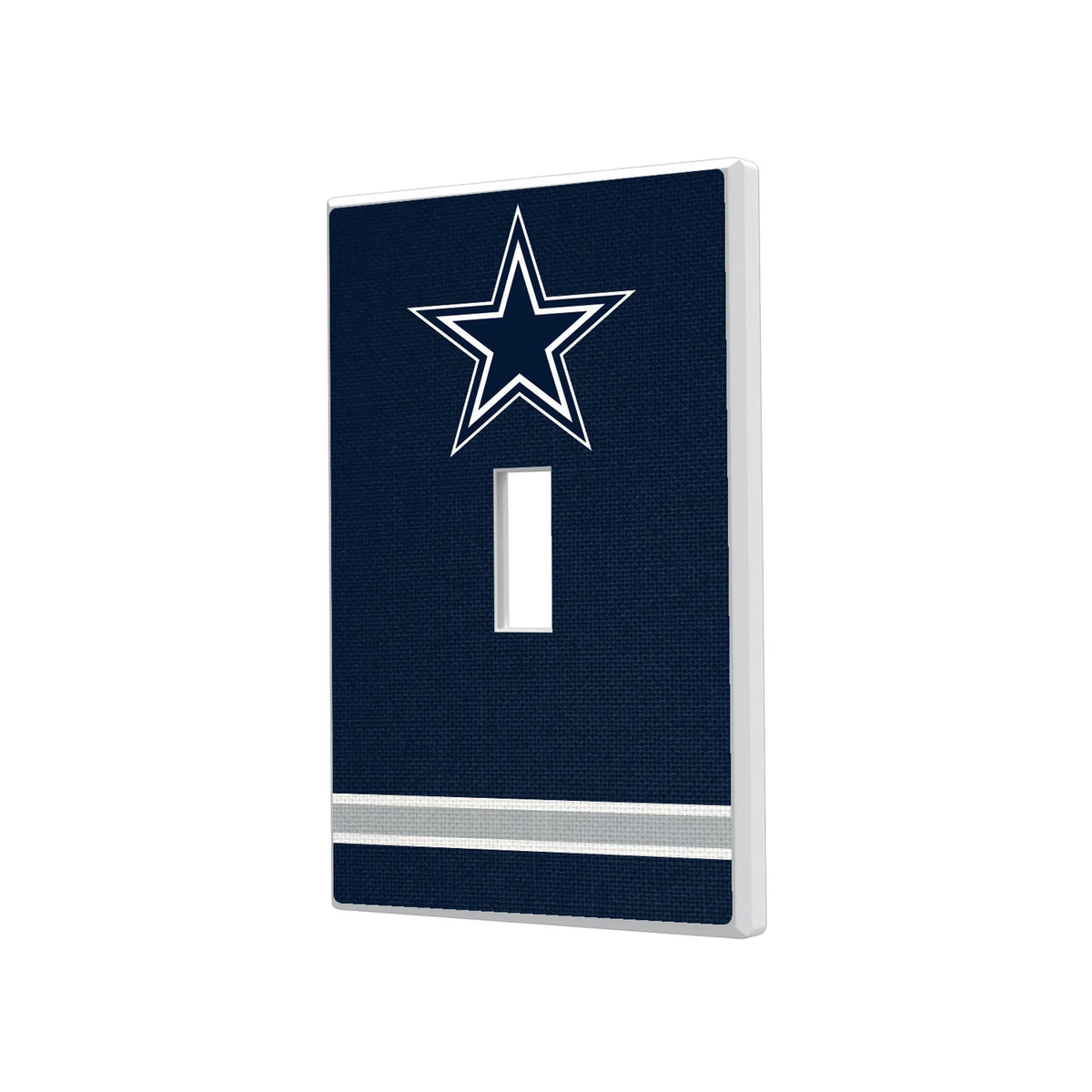 Dallas Cowboys Stripe Hidden-Screw Light Switch Plate#Style_Single Toggle