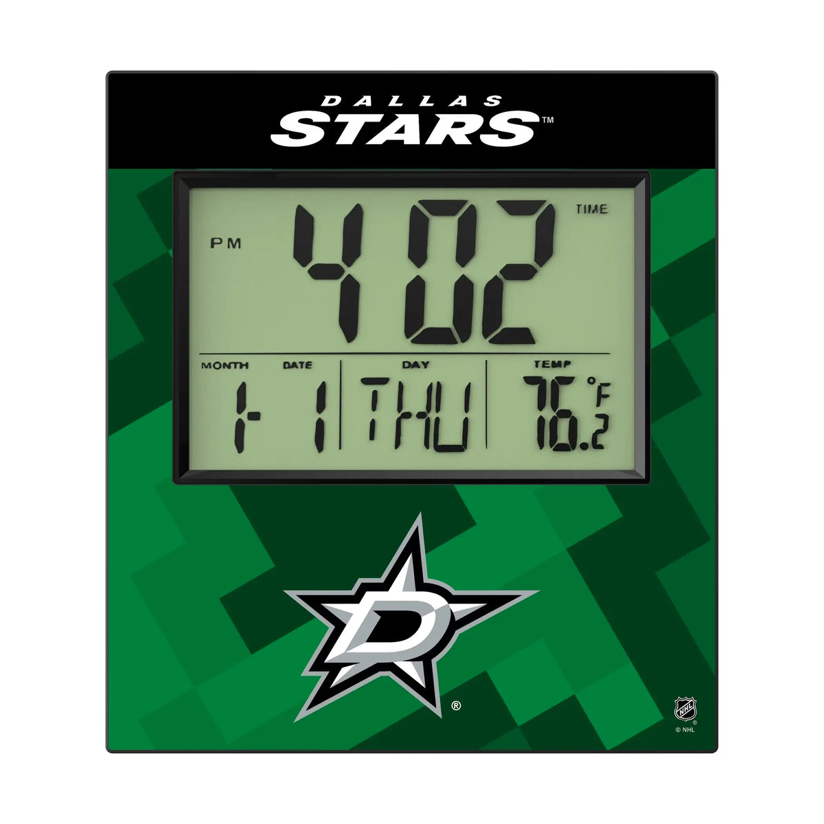 Dallas Stars Color Block Wall Clock