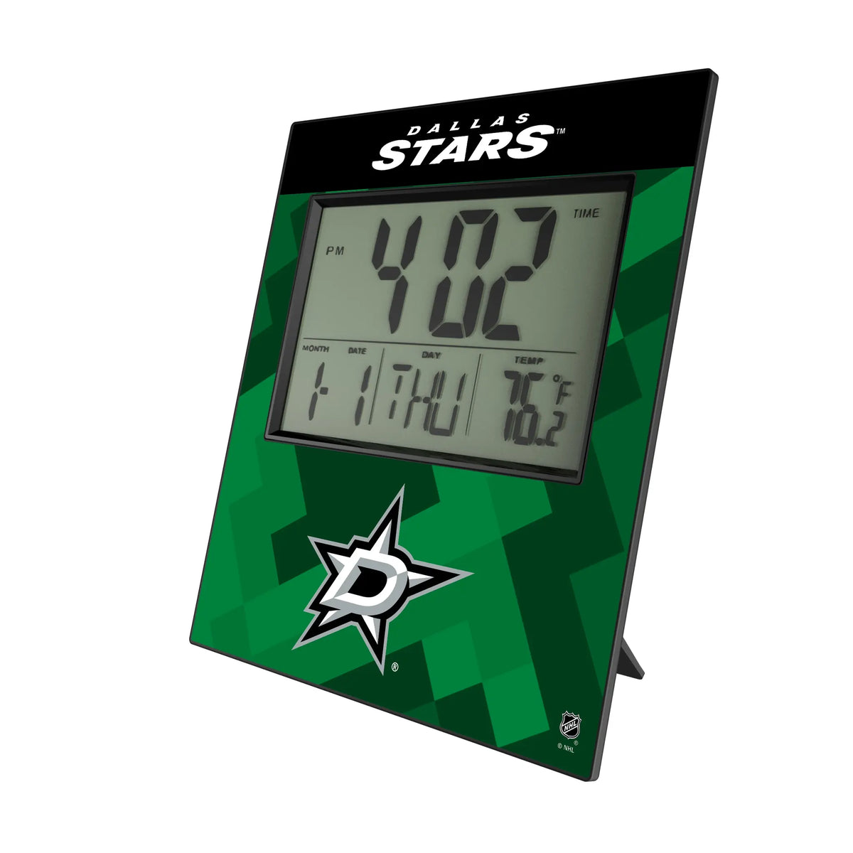 Dallas Stars Color Block Wall Clock