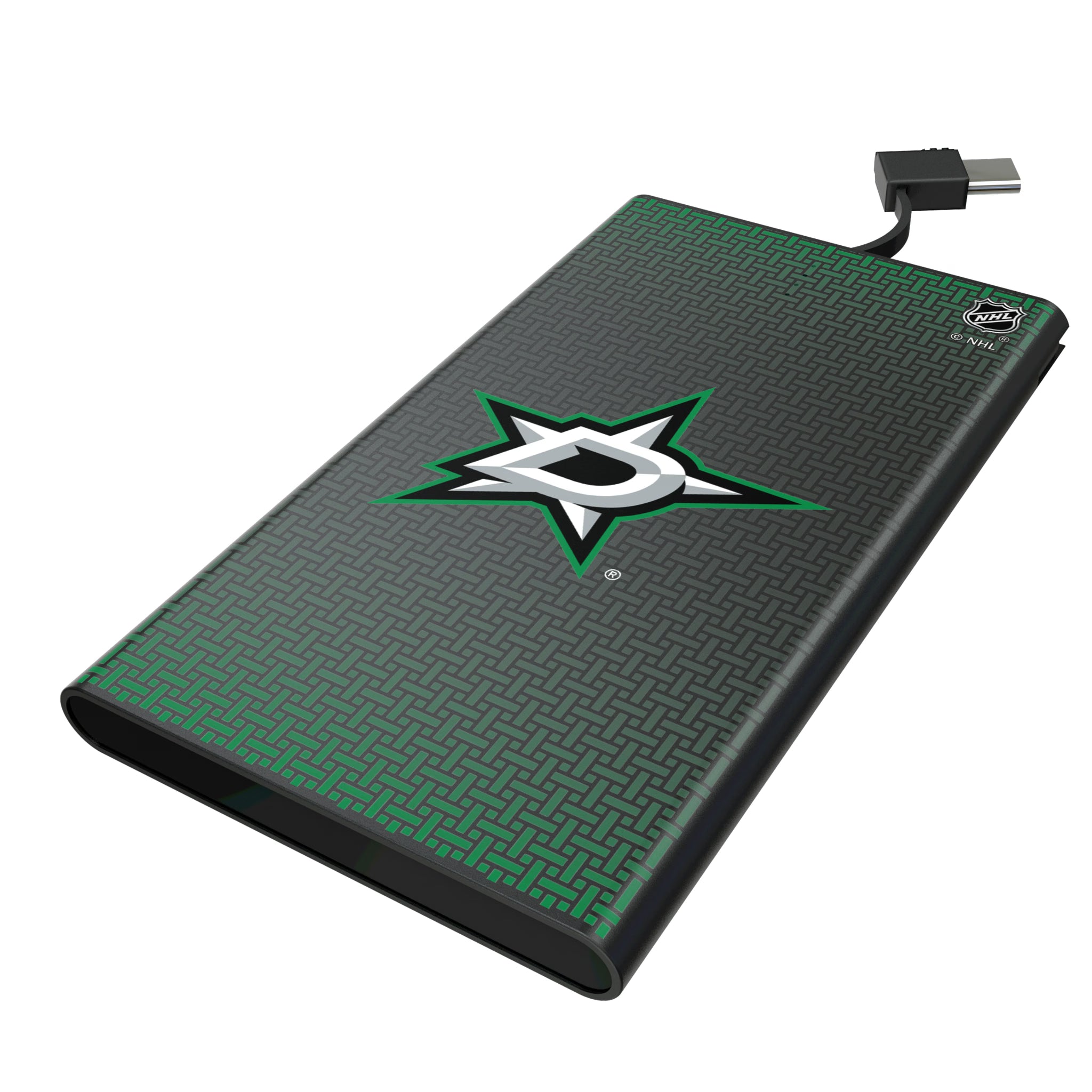 Dallas Stars Linen 5000mAh Flat Powerbank