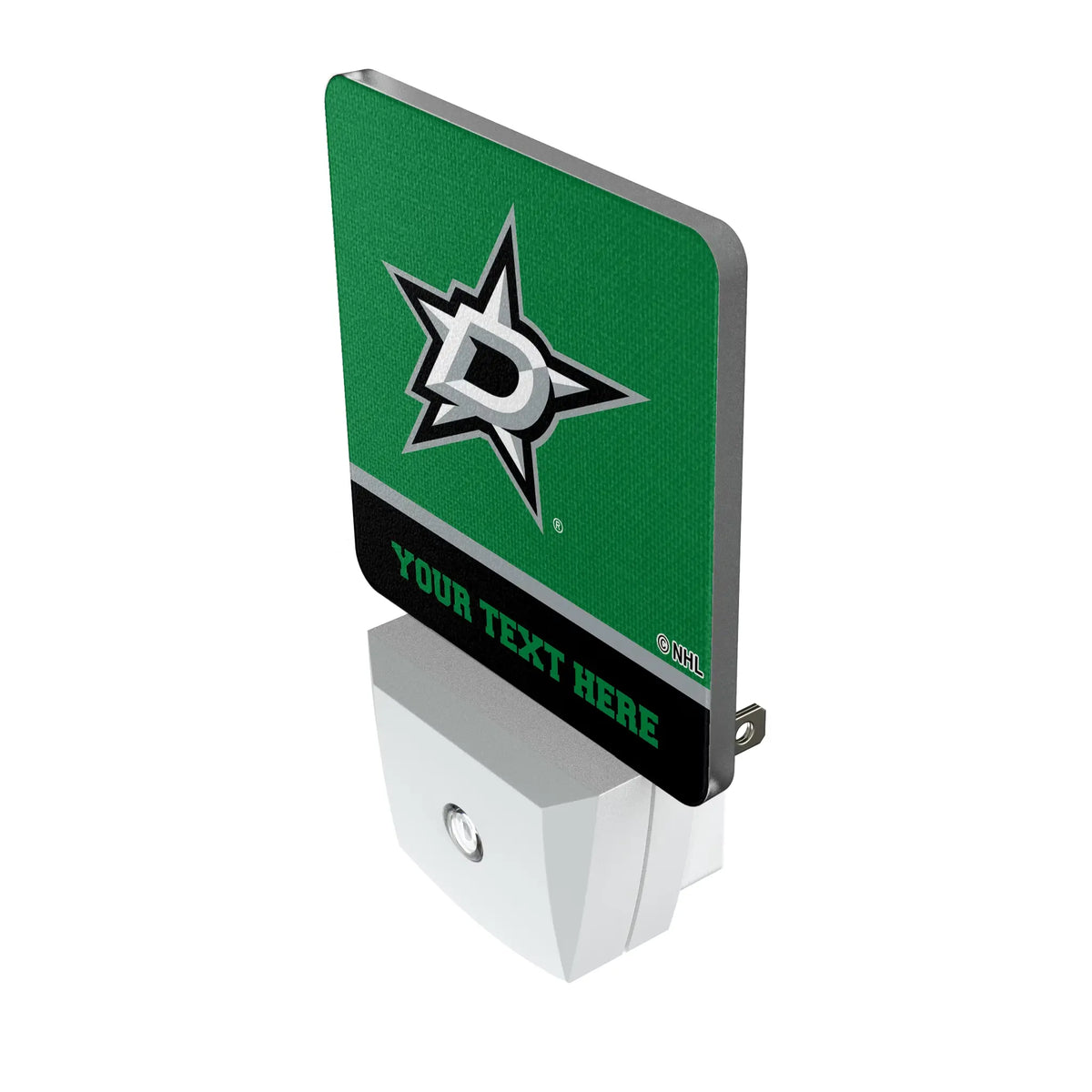 Dallas Stars Personalized Endzone Solid Night Light 2-Pack - Isometric View