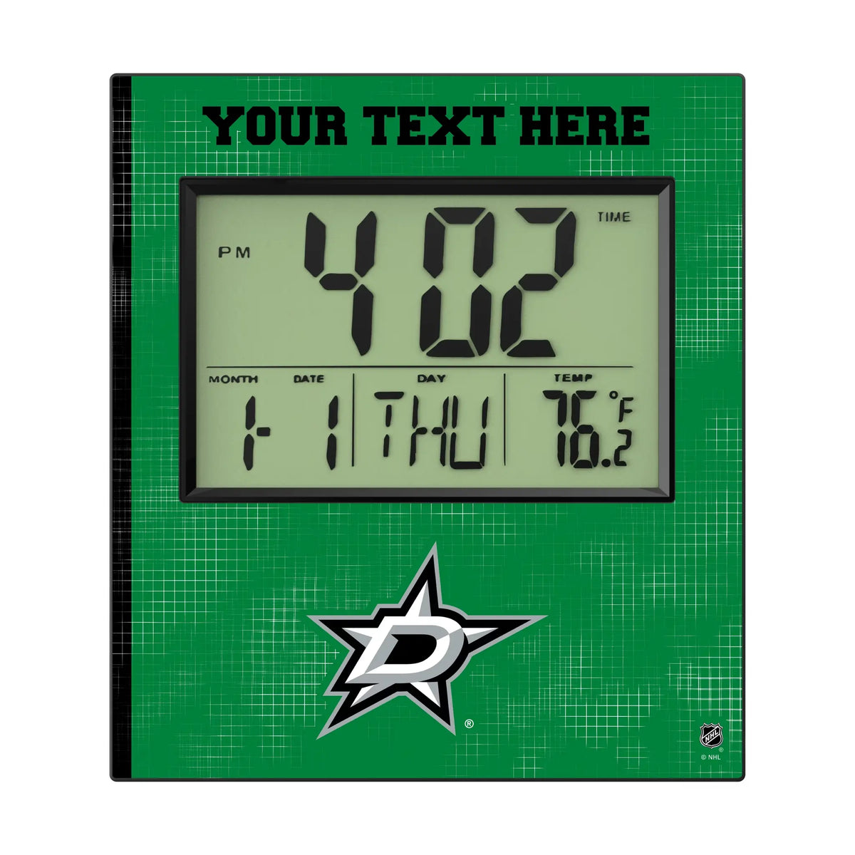 Dallas Stars Personalized Hatch Wall Clock