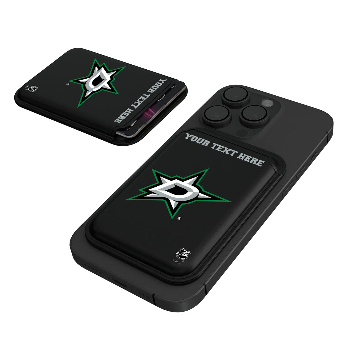 Dallas Stars Personalized Insignia Black Magnetic Credit Card Wallet