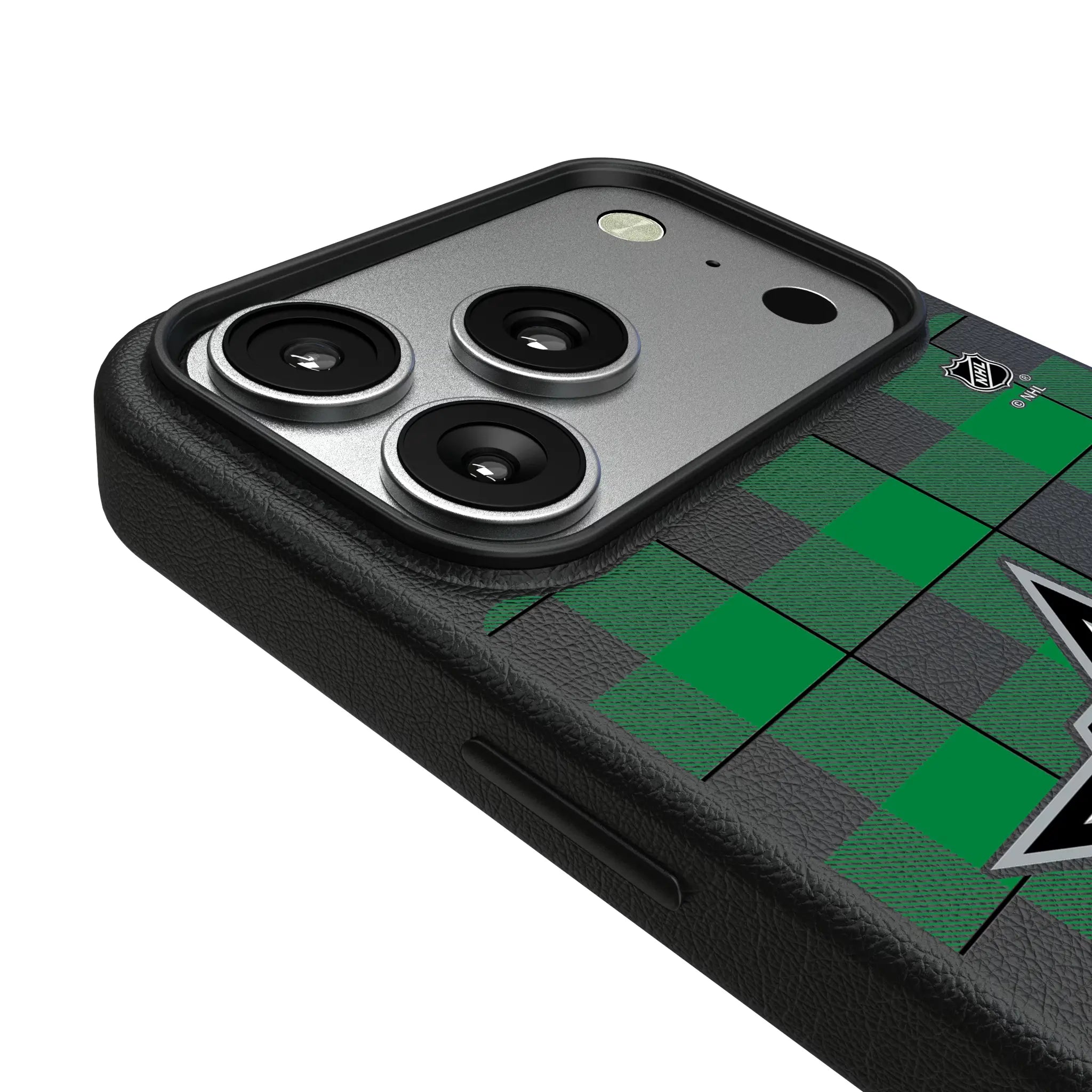 Dallas Stars Plaid iPhone MagSafe Compatible Phone Case for Apple iPhone - Detail#Device_iPhone 17 Pro