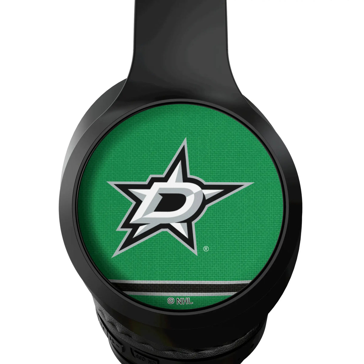 Dallas Stars Stripe Wireless Over-Ear Headphones With Case - Detail