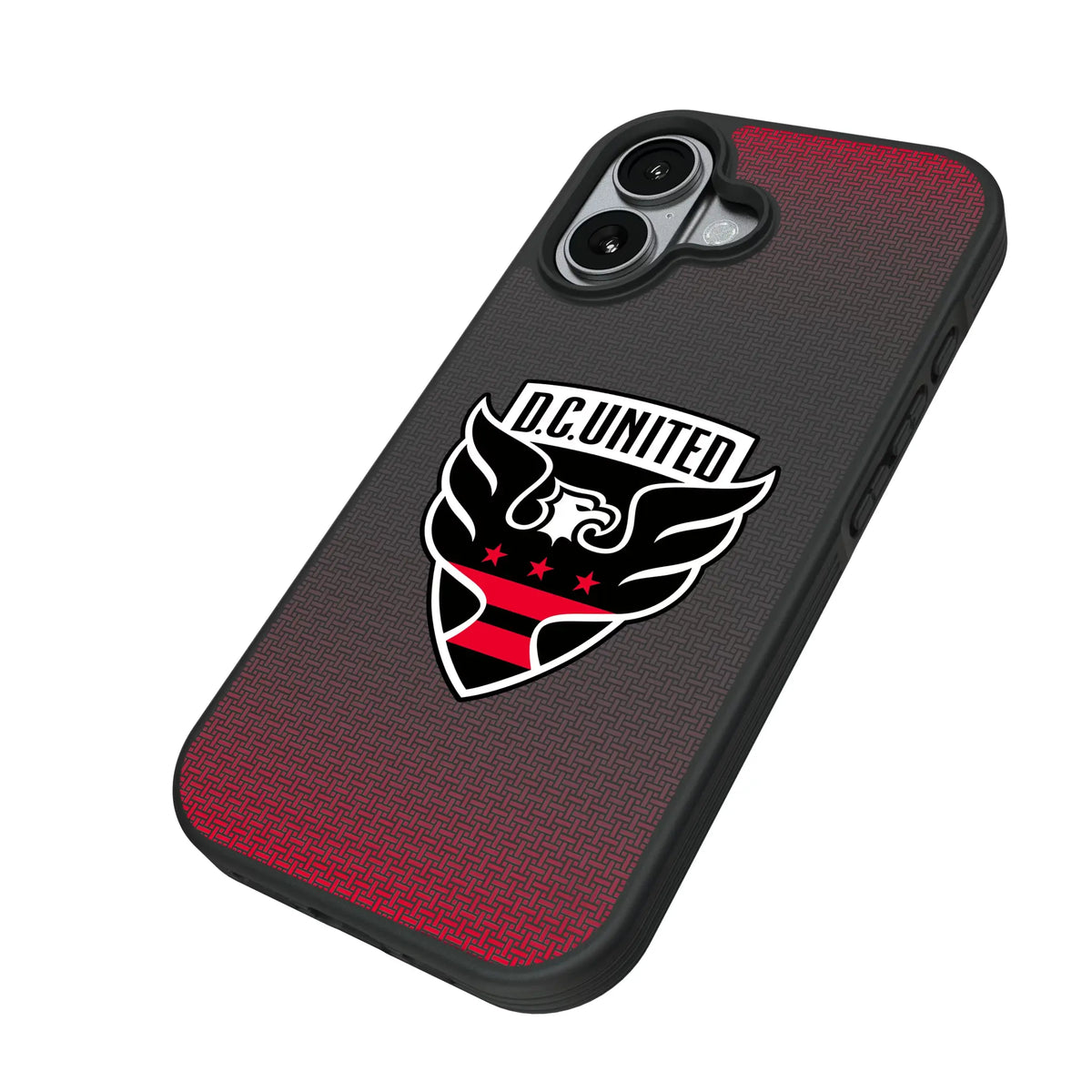 DC United Linen iPhone Bump Phone Case for Apple iPhone - Isometric View#Device_iPhone 17