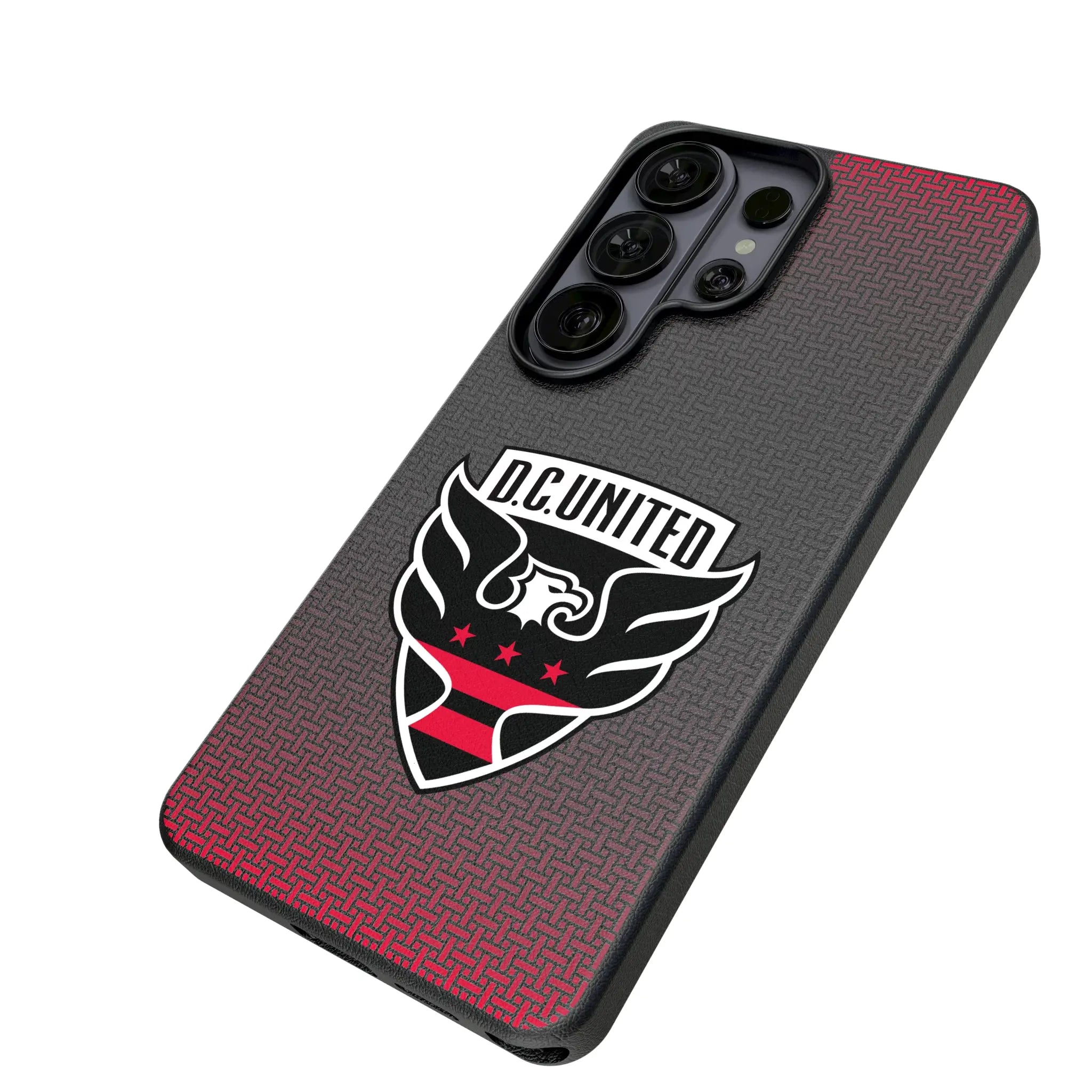 DC United Linen Galaxy MagSafe Compatible Phone Case for Samsung Galaxy - Isometric View#Device_Galaxy S26 Ultra
