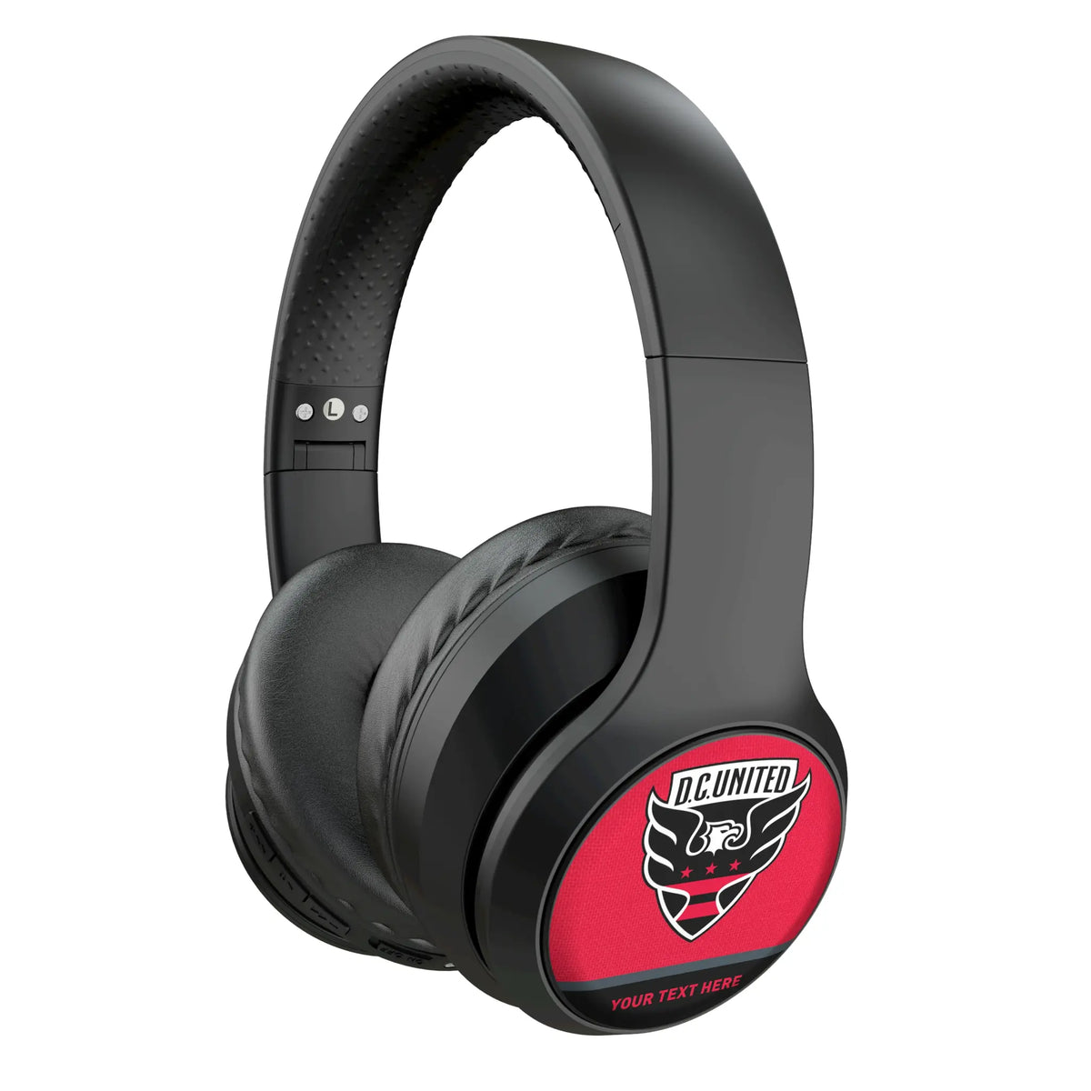 DC United Personalized Endzone Solid Wireless Over-Ear Headphones With Case