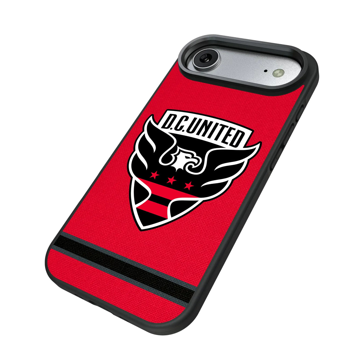 DC United Stripe iPhone Bump Phone Case for Apple iPhone - Isometric View#Device_iPhone Air