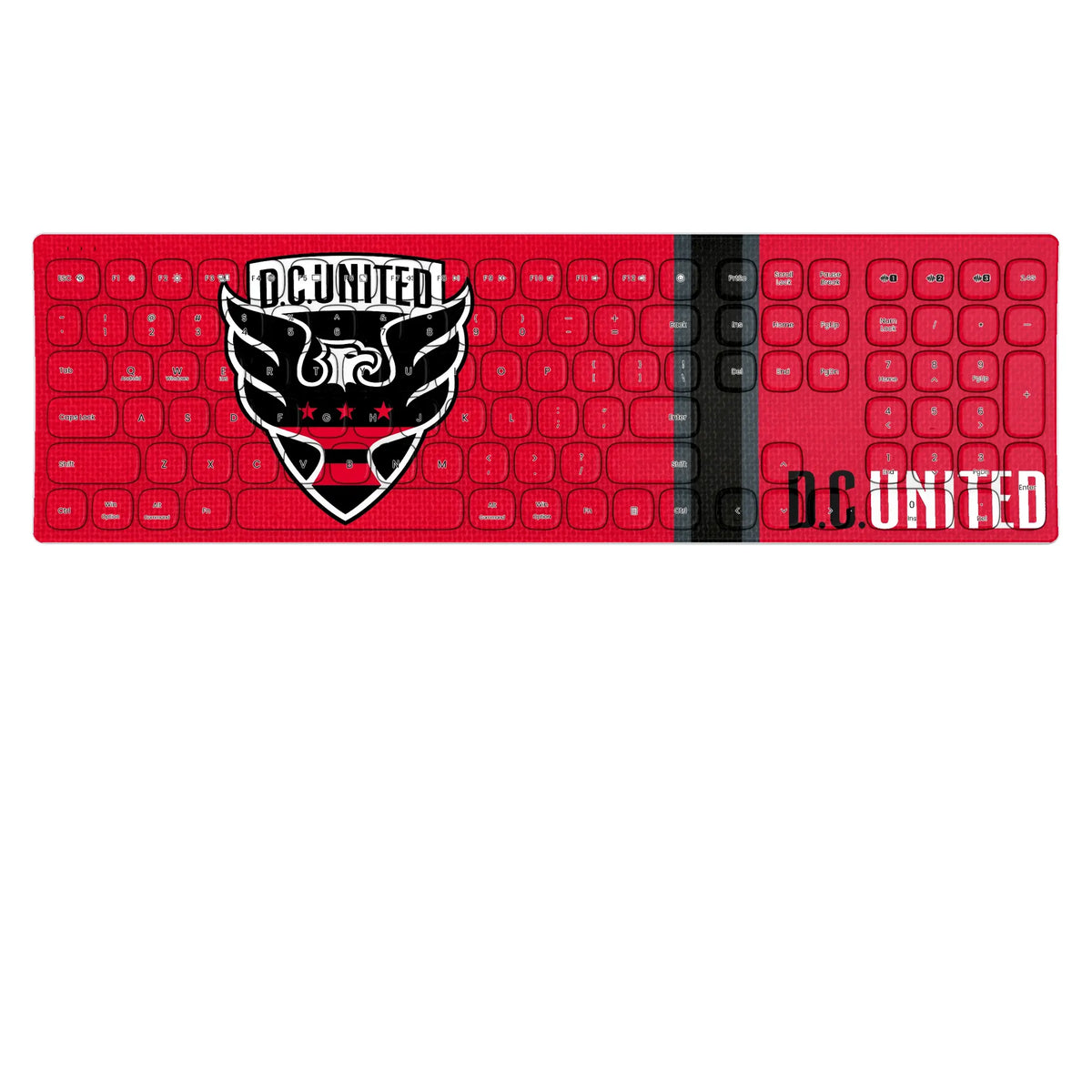 DC United Stripe KKB605 Curved Wireless Keyboard