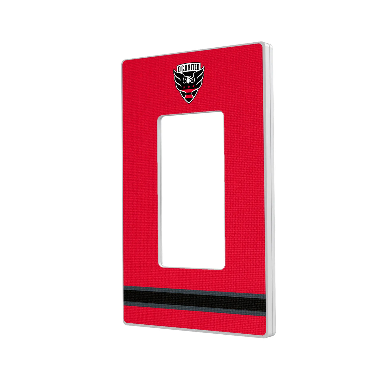 DC United Stripe Hidden-Screw Light Switch Plate#Style_Single Rocker