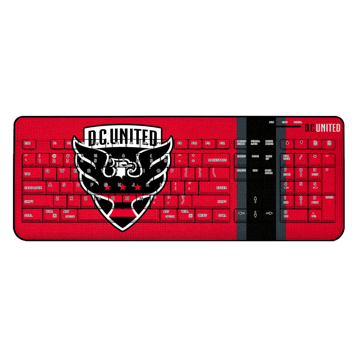 DC United Stripe Wireless USB Keyboard
