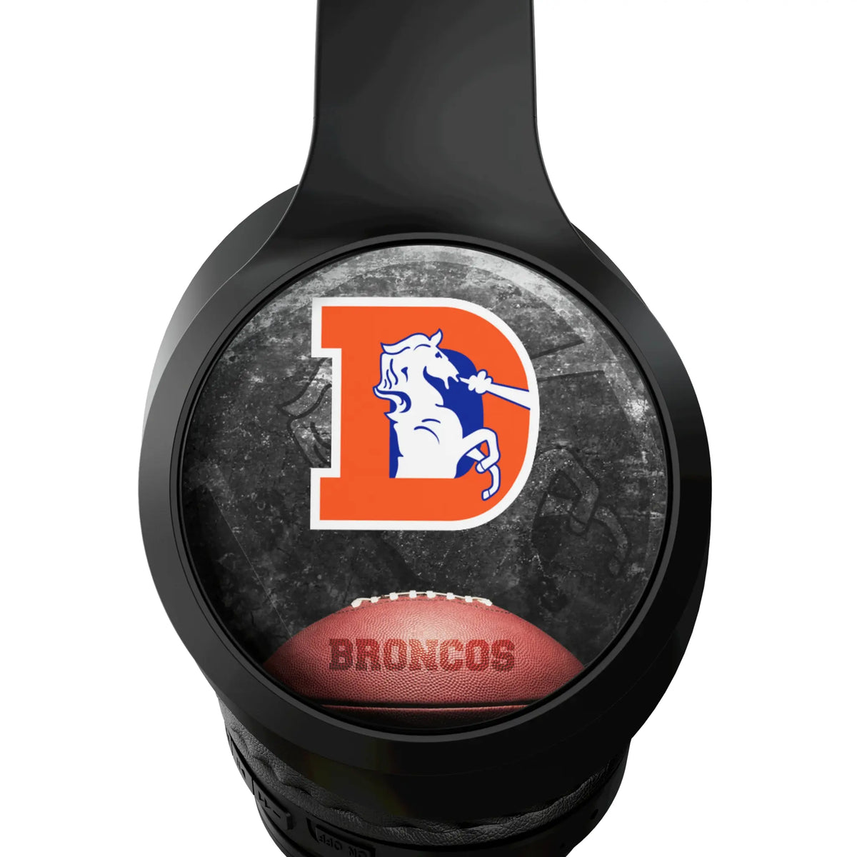 Denver Broncos 1993-1996 Historic Collection Legendary Wireless Over-Ear Headphones With Case - Detail