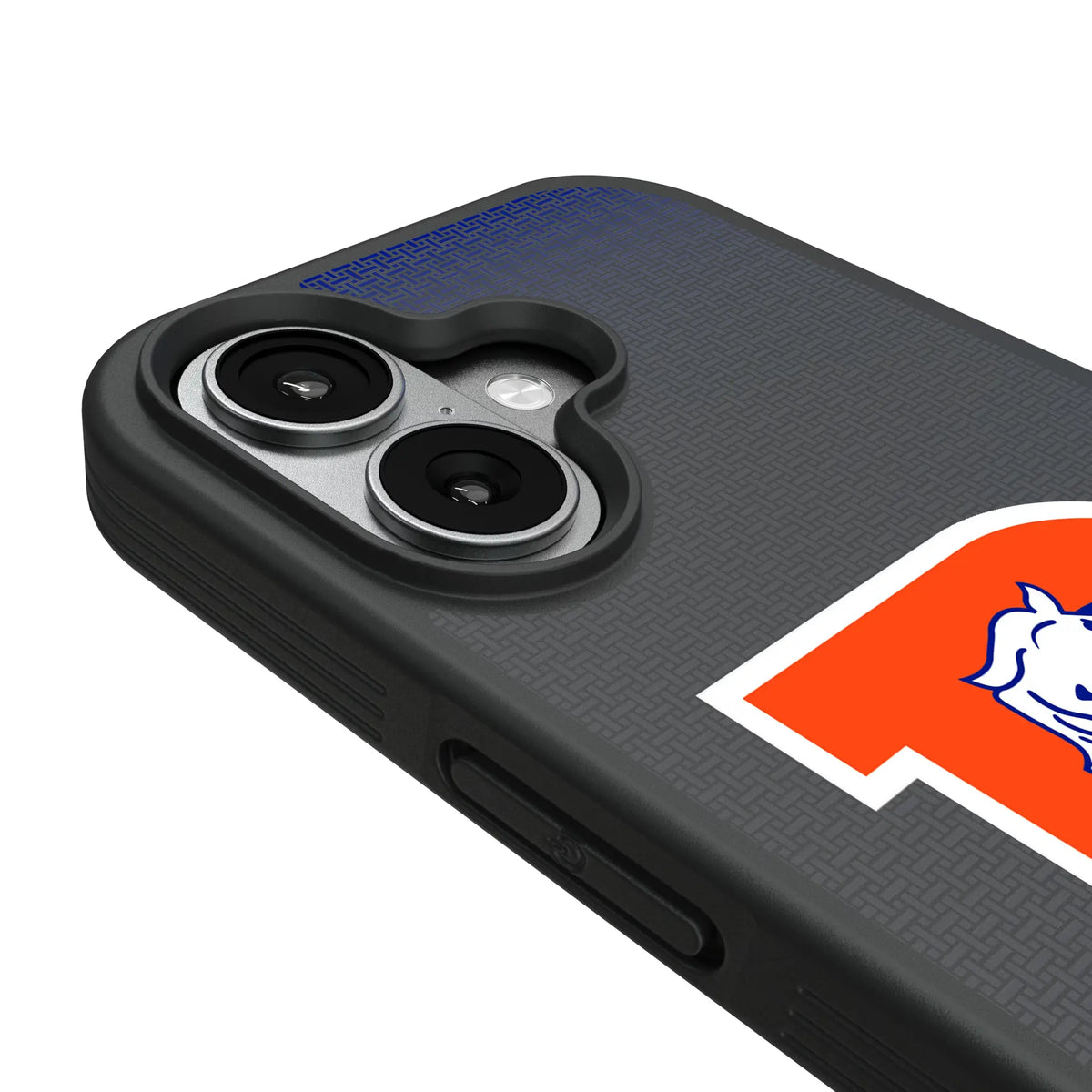 Denver Broncos 1993-1996 Historic Collection Linen iPhone Bump Phone Case for Apple iPhone - Detail#Device_iPhone 17