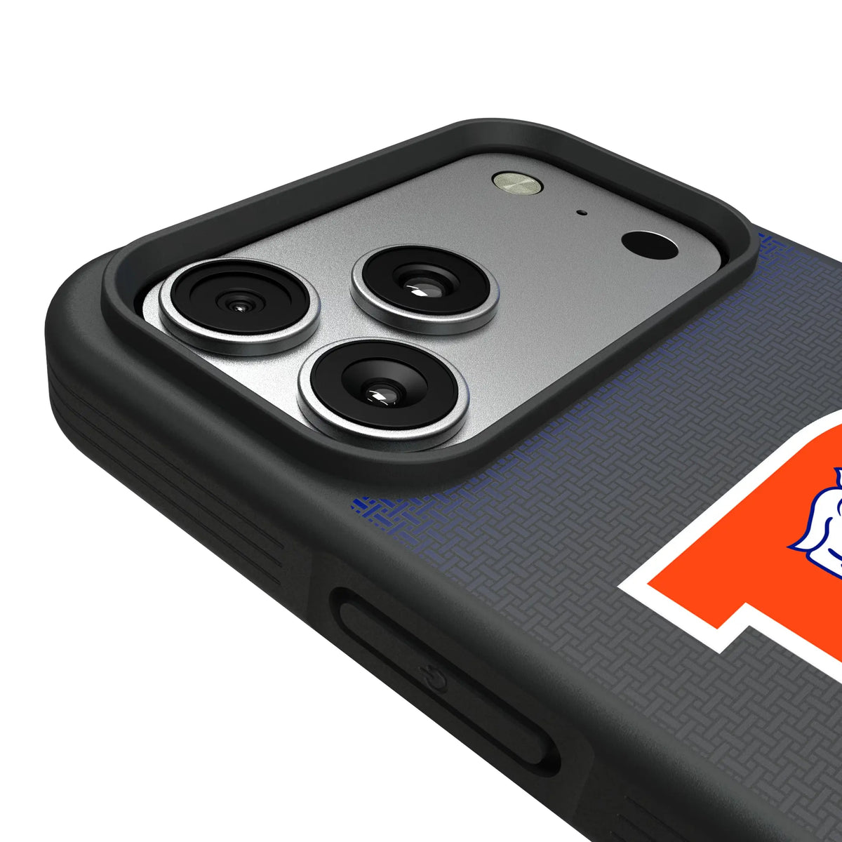 Denver Broncos 1993-1996 Historic Collection Linen iPhone Bump Phone Case for Apple iPhone - Detail#Device_iPhone 17 Pro Max